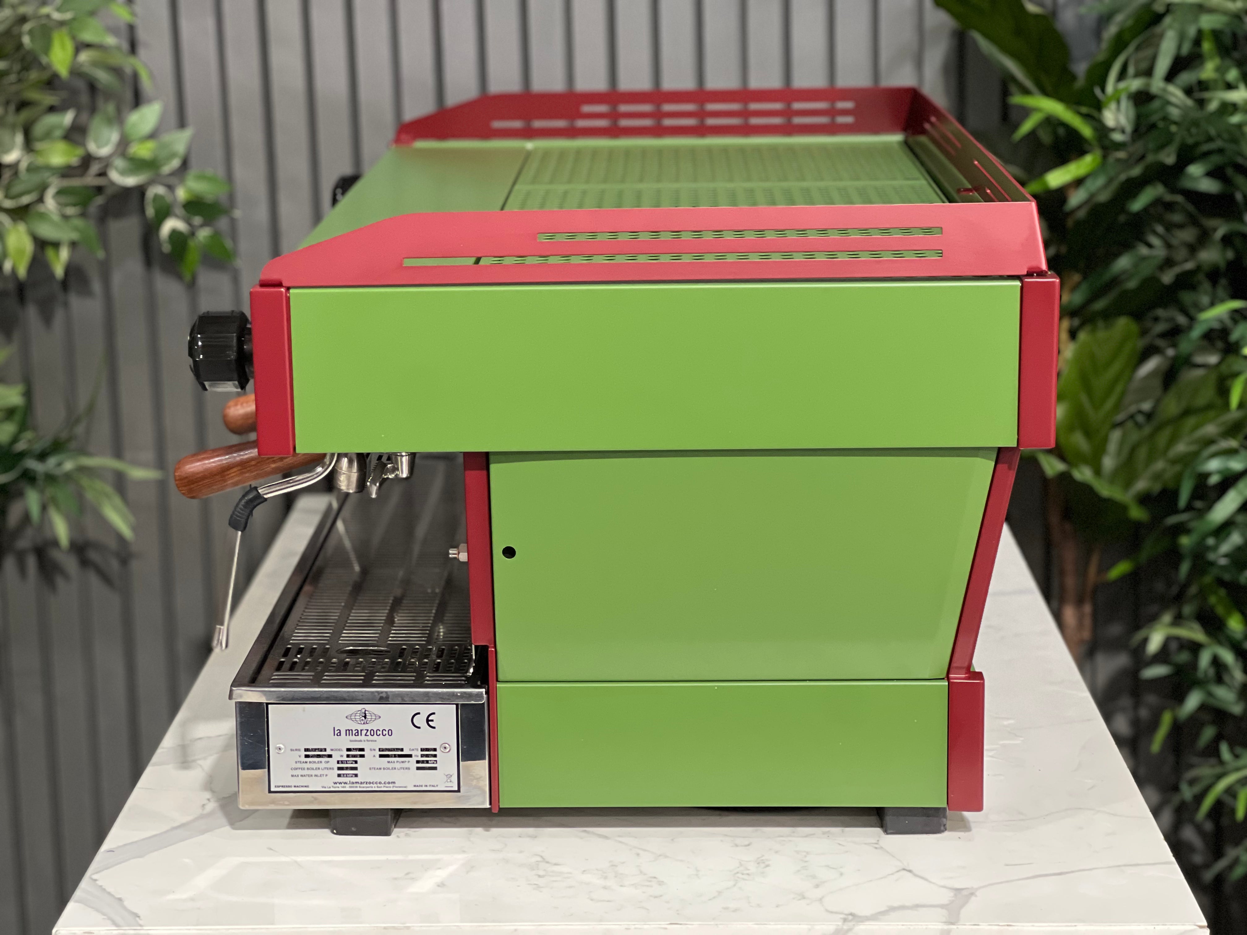 La Marzocco Linea PB 3 Group Coffee Machine Green & Red - New
