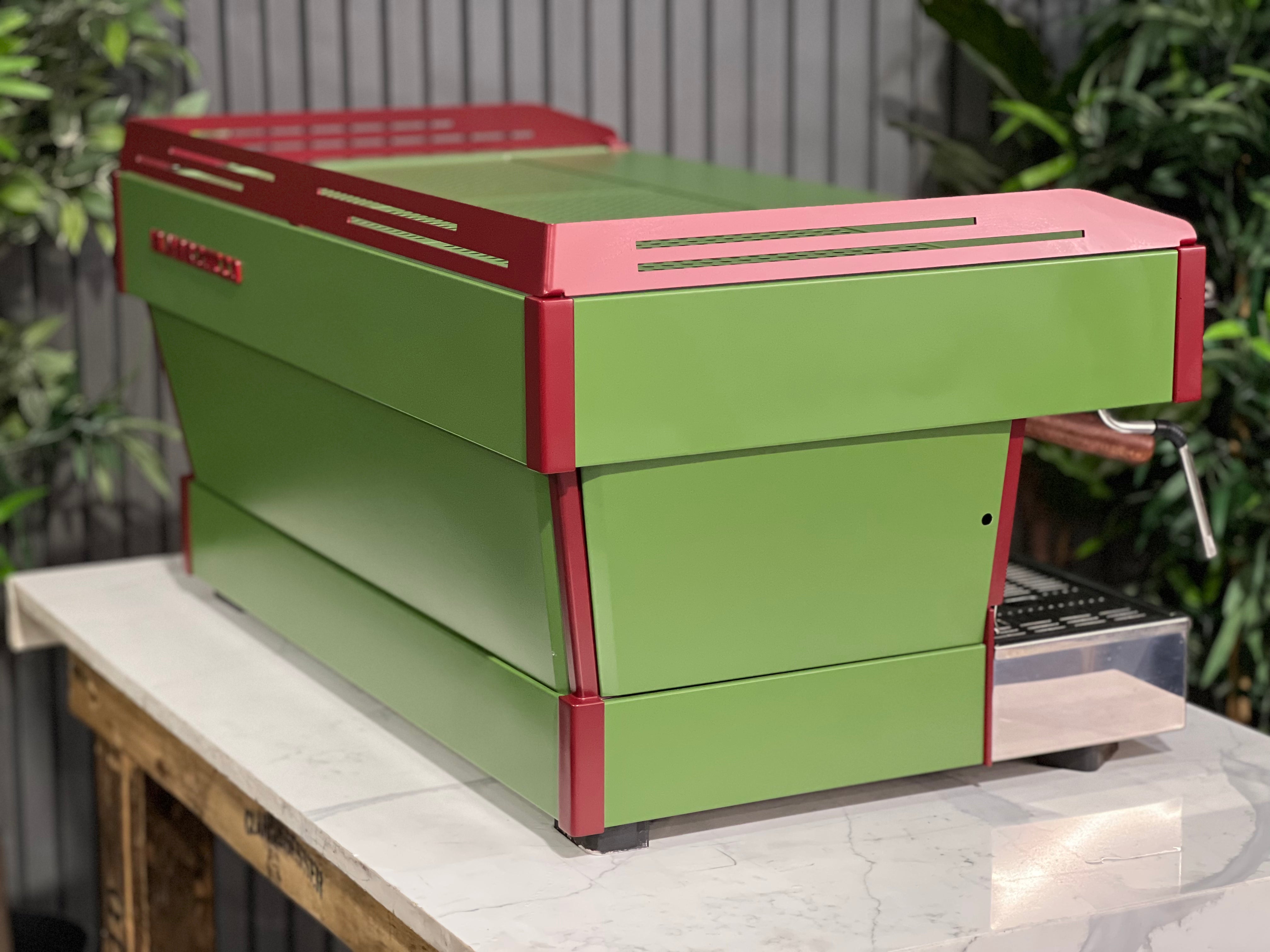 La Marzocco Linea PB 3 Group Coffee Machine Green & Red - New