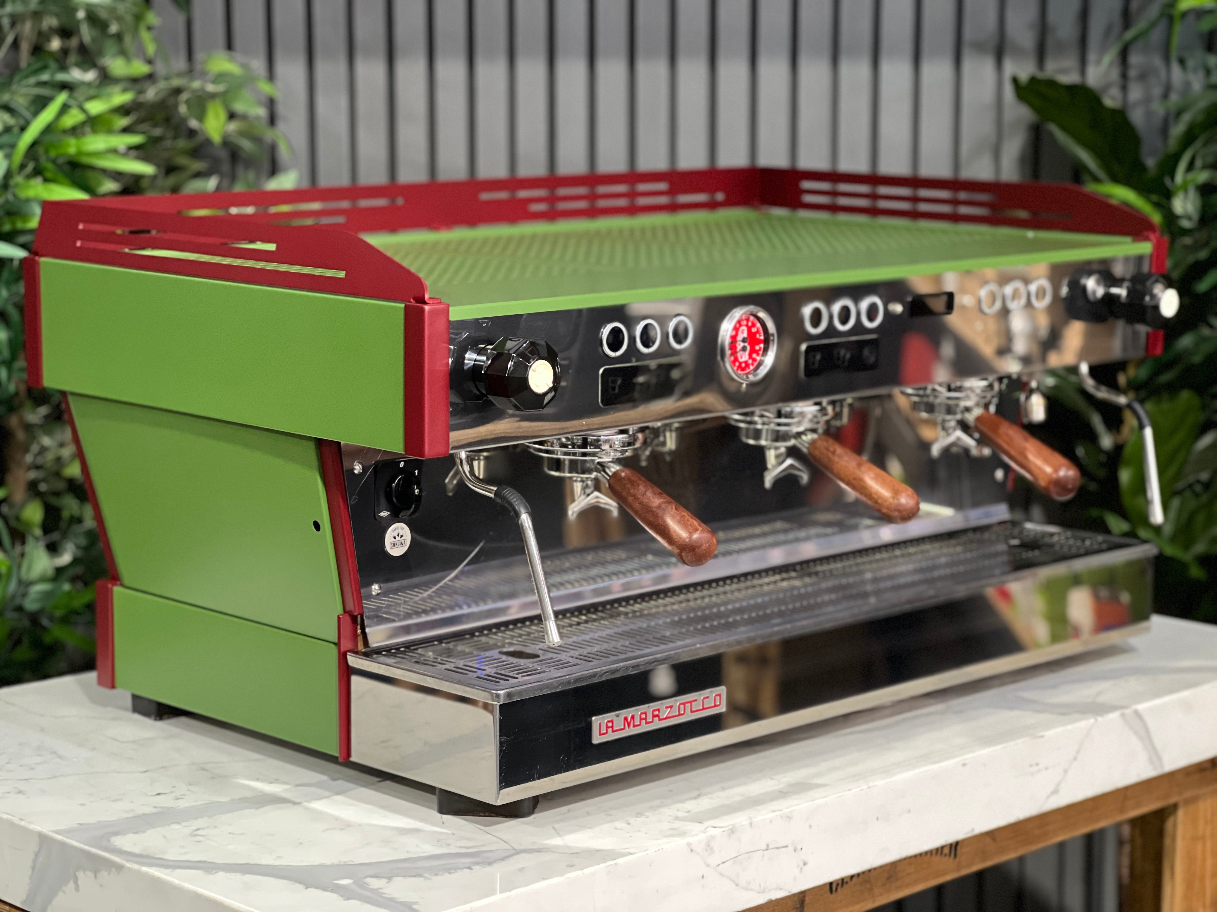 La Marzocco Linea PB 3 Group Coffee Machine Green & Red - New