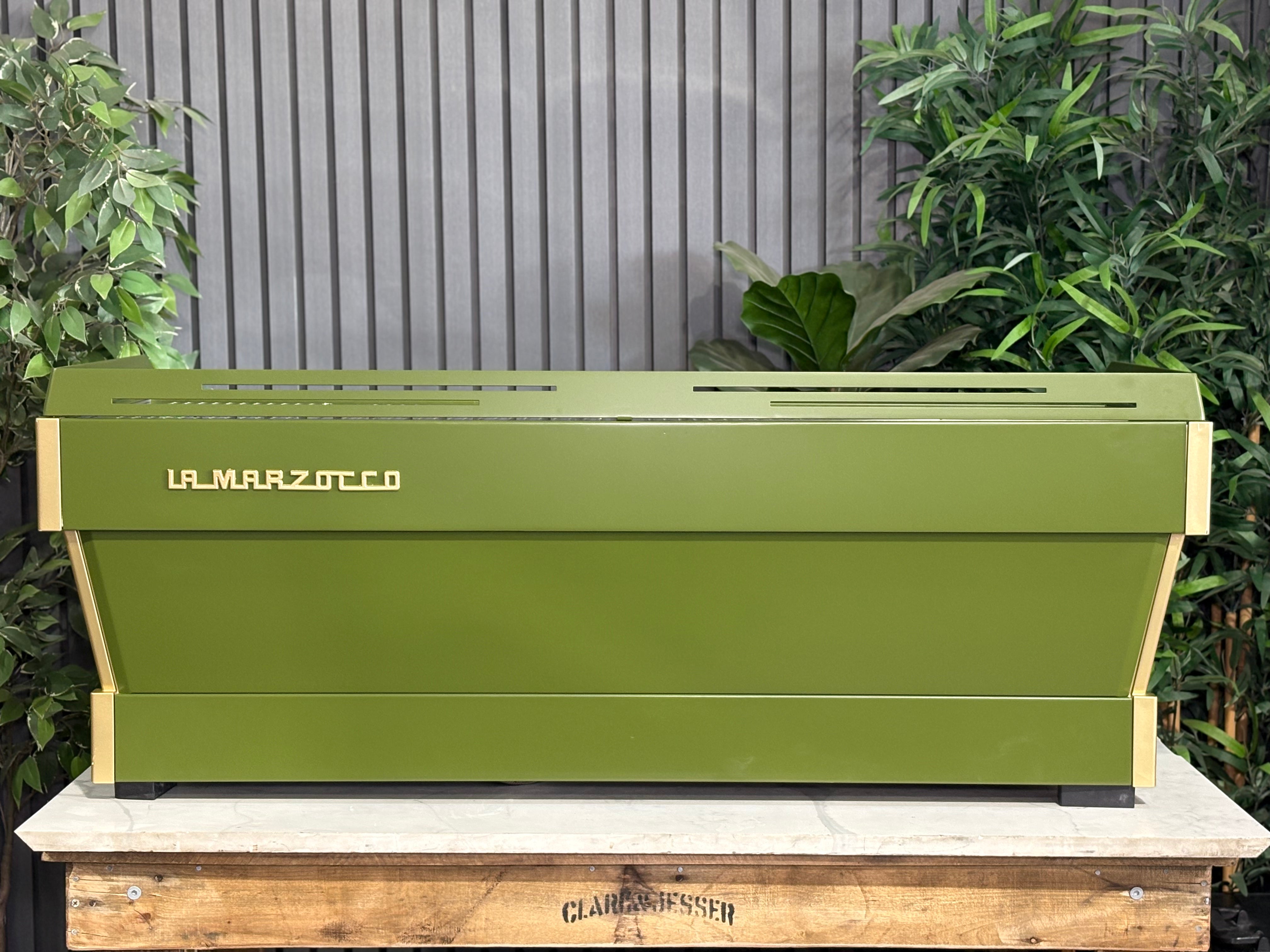 La Marzocco Linea PB 4 Group Coffee Machine Green & Timber - Used