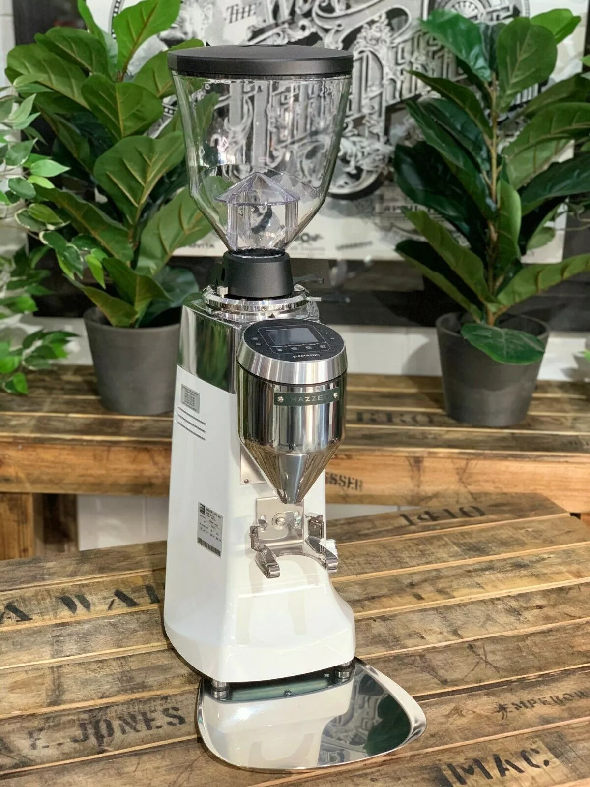 Mazzer Robur S Electronic New – White - Coffee Machine Warehouse | Espresso Coffee Machines