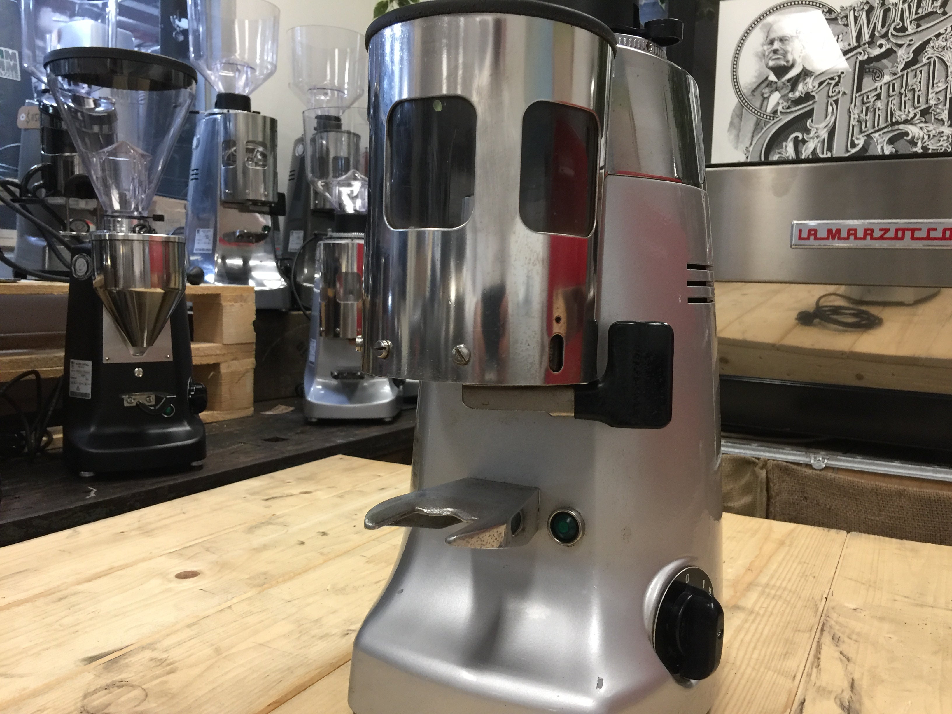 Mazzer Kony Automatic Coffee Grinder Silver
