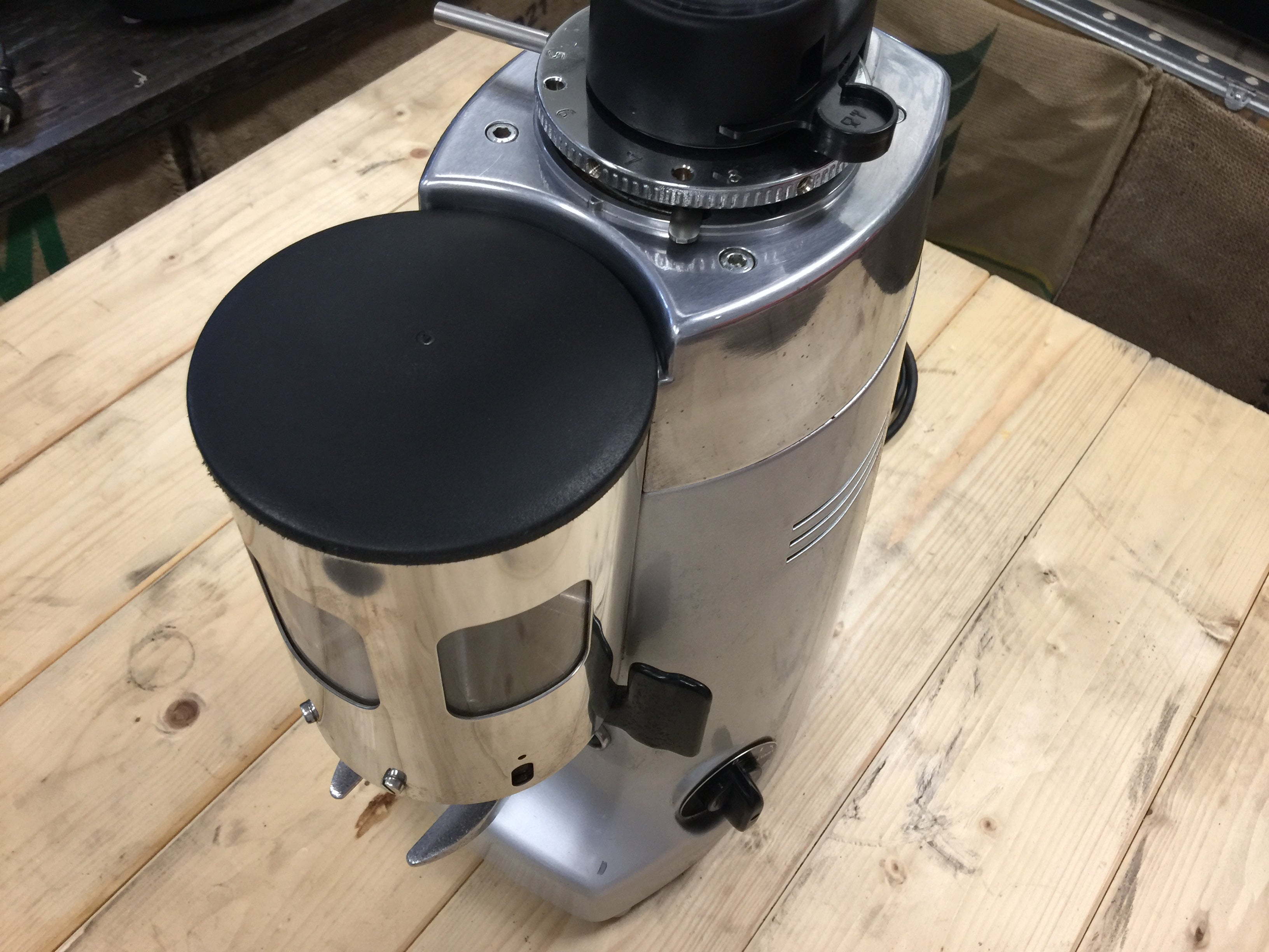 Mazzer Kony Automatic Coffee Grinder Silver