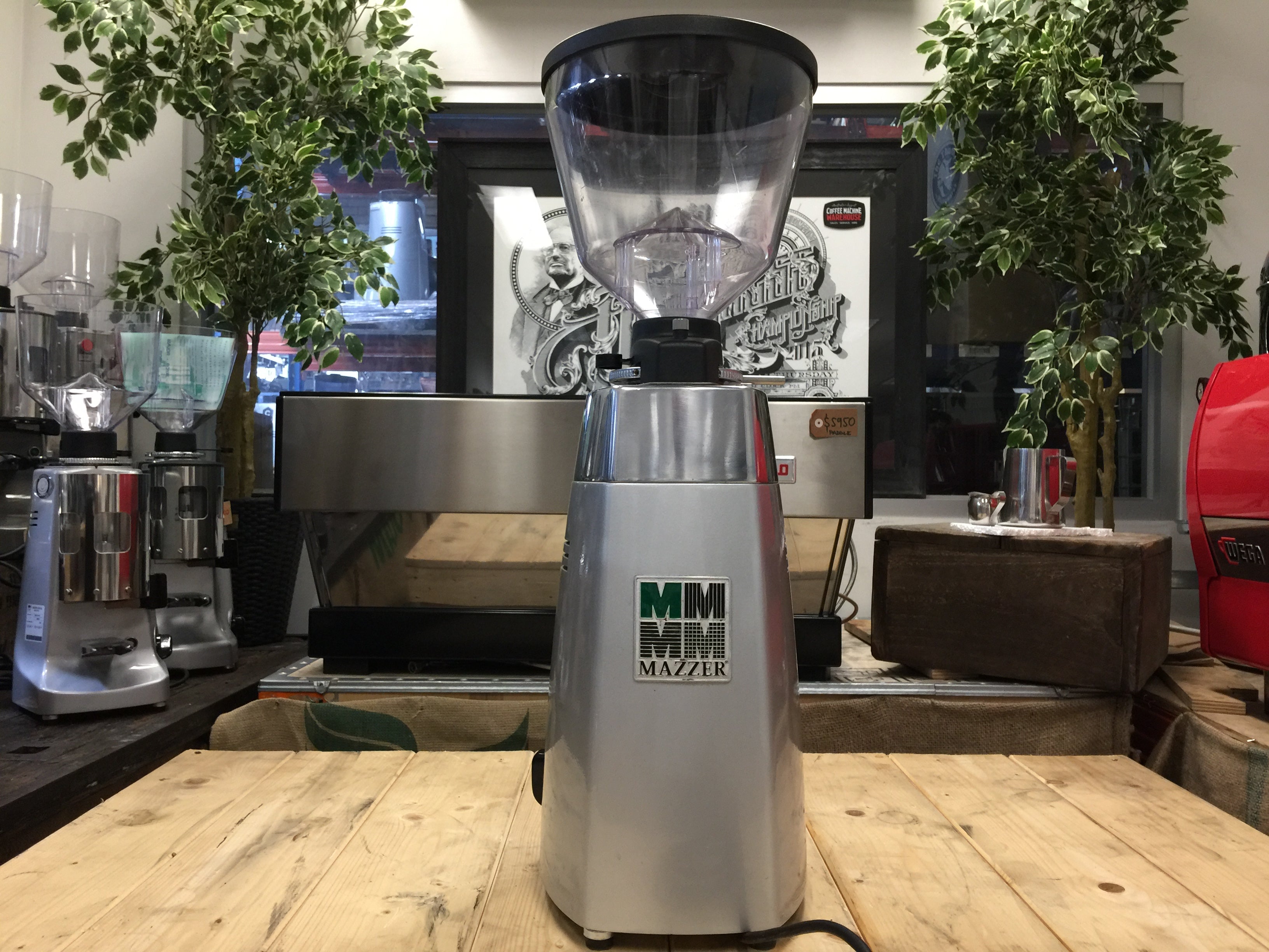 Mazzer Kony Automatic Coffee Grinder Silver