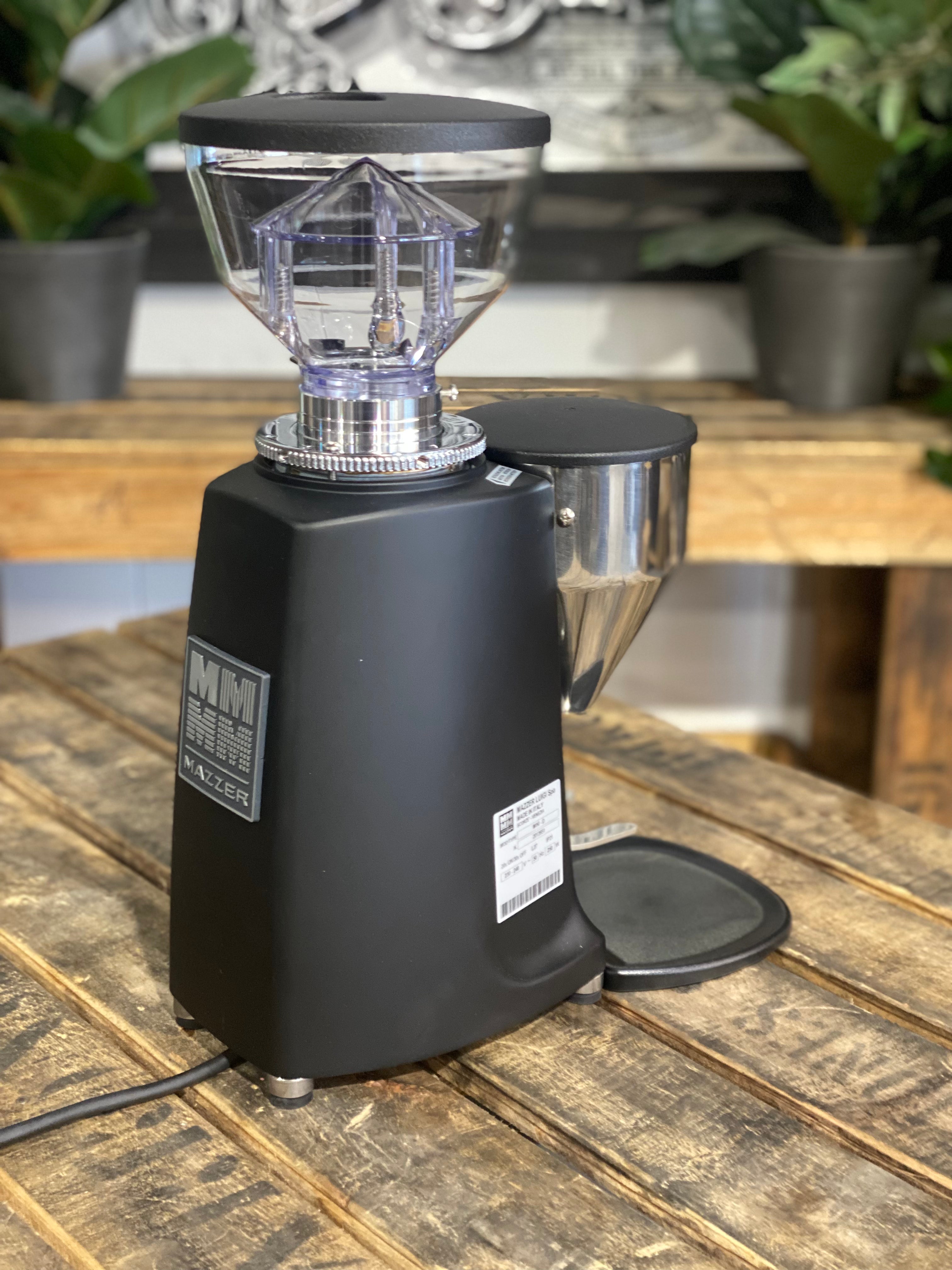 Mazzer Mini Electronic B Brand New Black Espresso Coffee Grinder