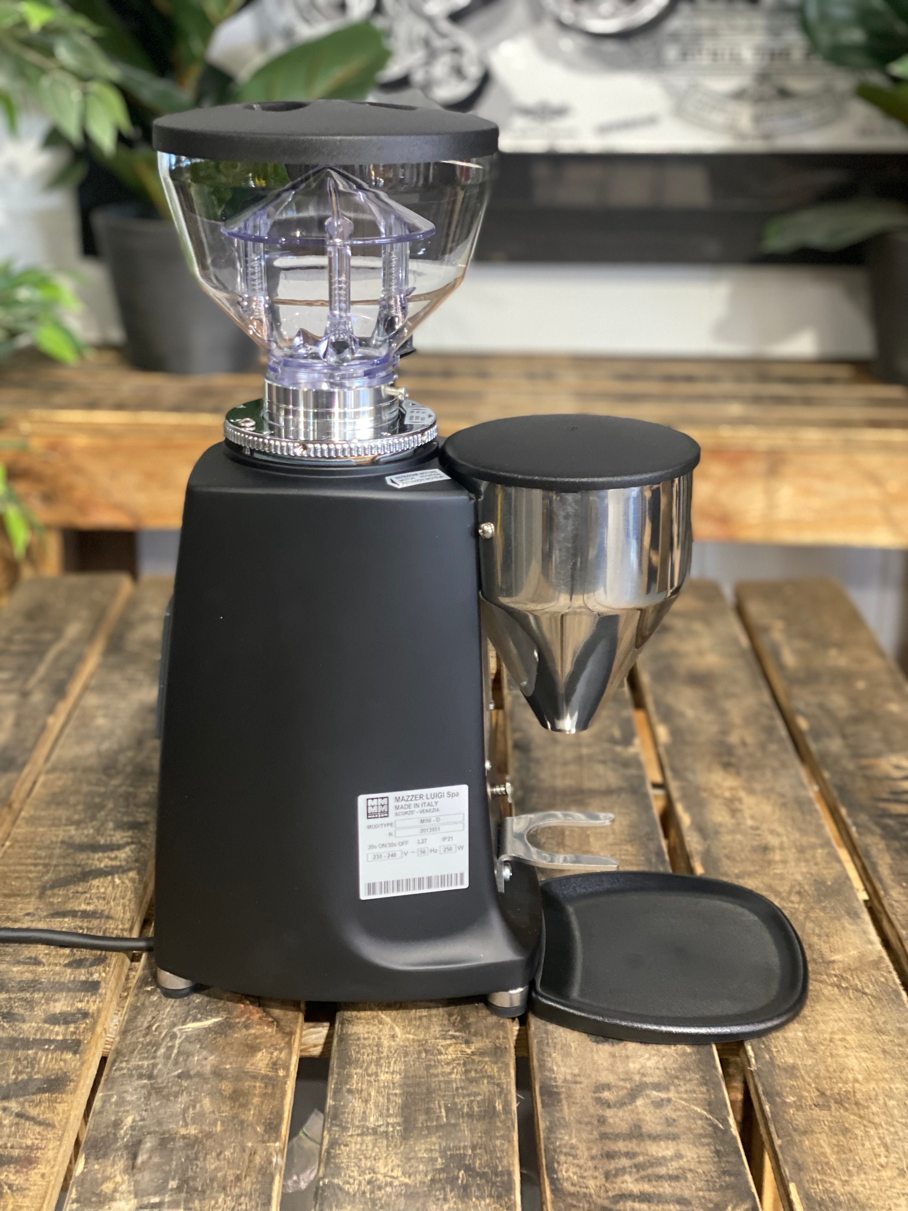Mazzer Mini Electronic B Brand New Black Espresso Coffee Grinder