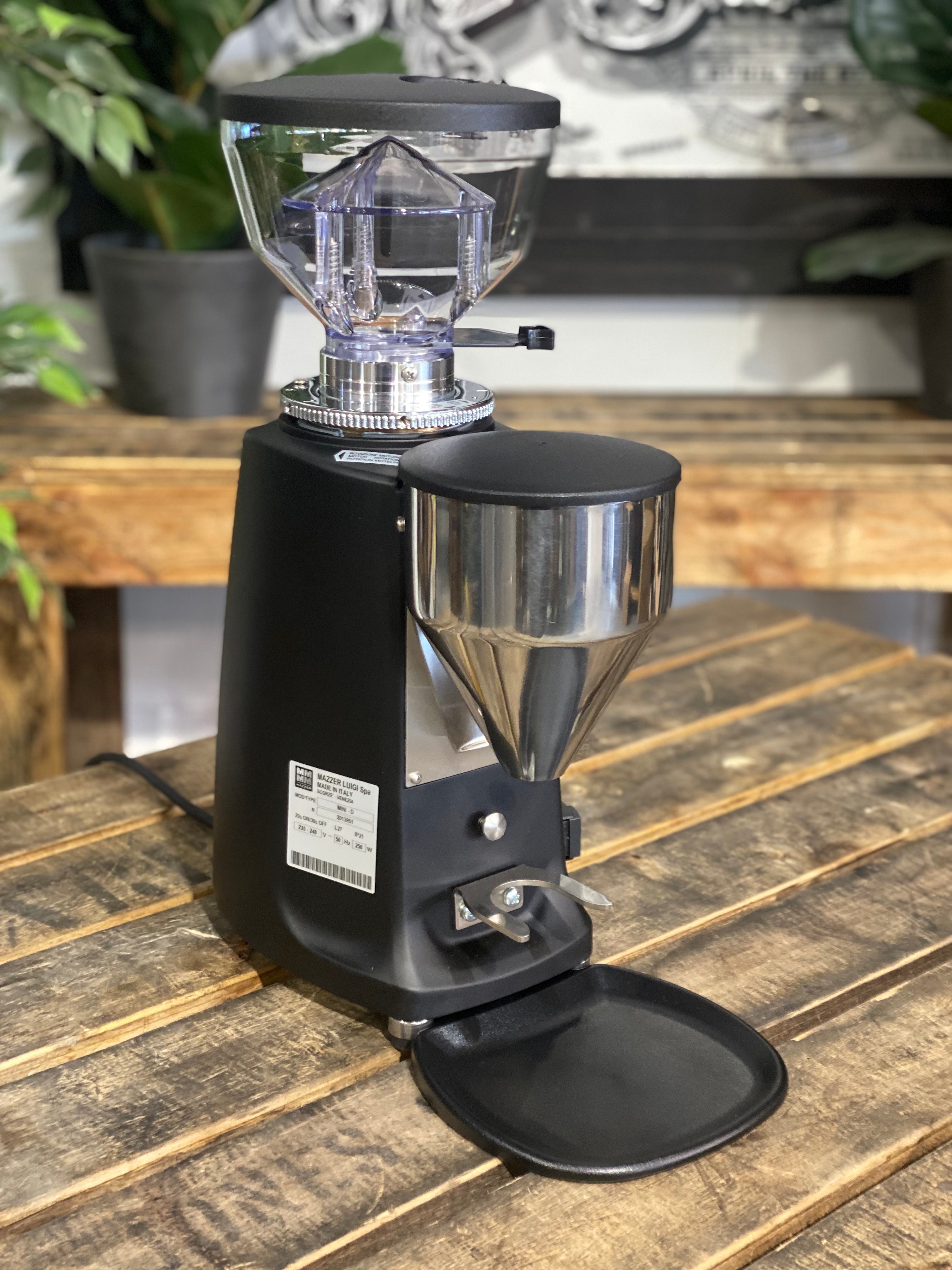 Mazzer Mini Electronic B Brand New Black Espresso Coffee Grinder