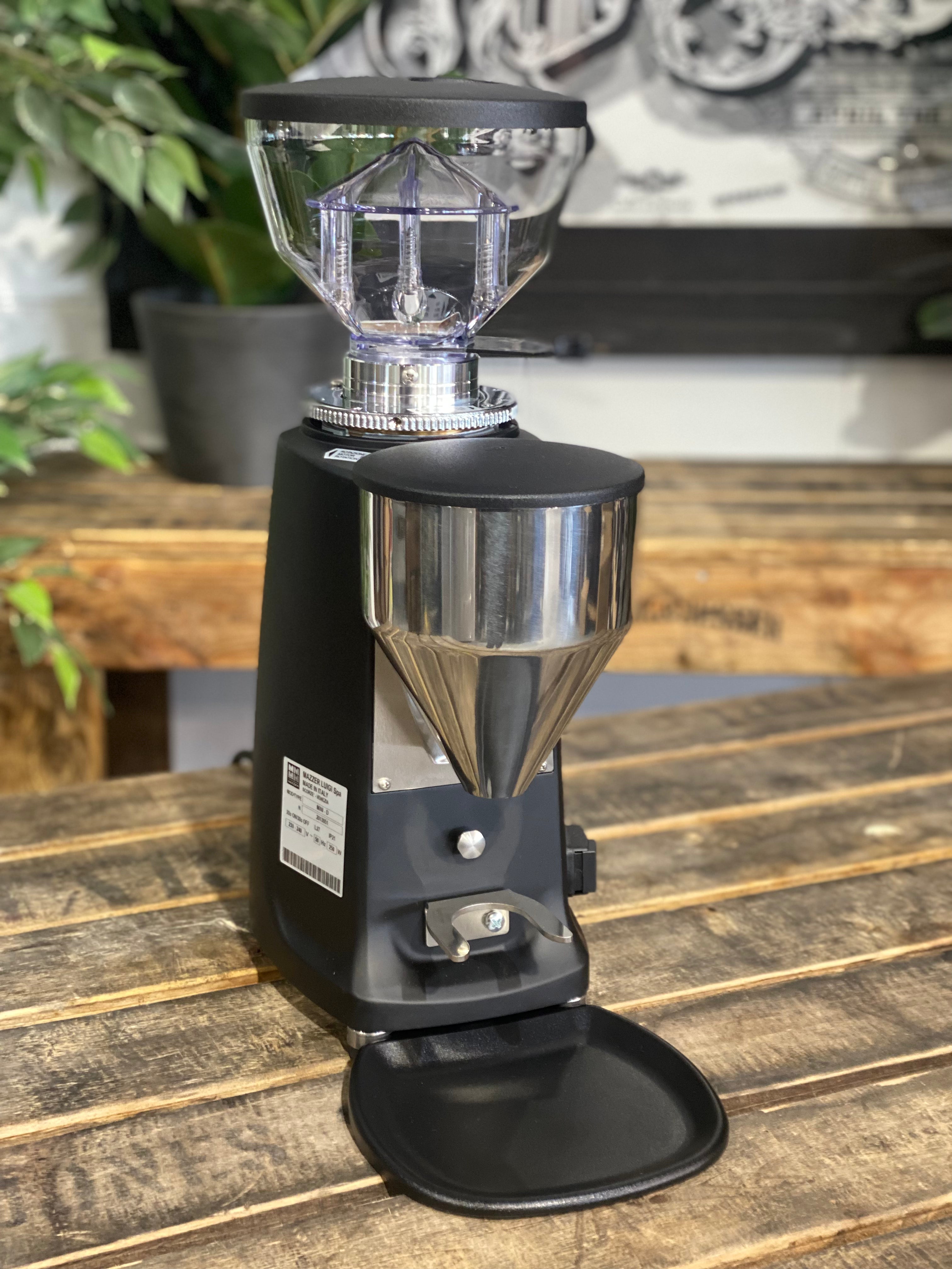 Mazzer Mini Electronic B Brand New Black Espresso Coffee Grinder