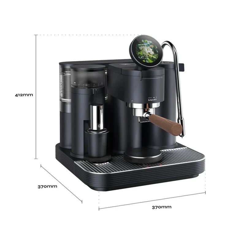Meraki Gen 2 1 Group Coffee Machine Black with Integrated Grinder - New