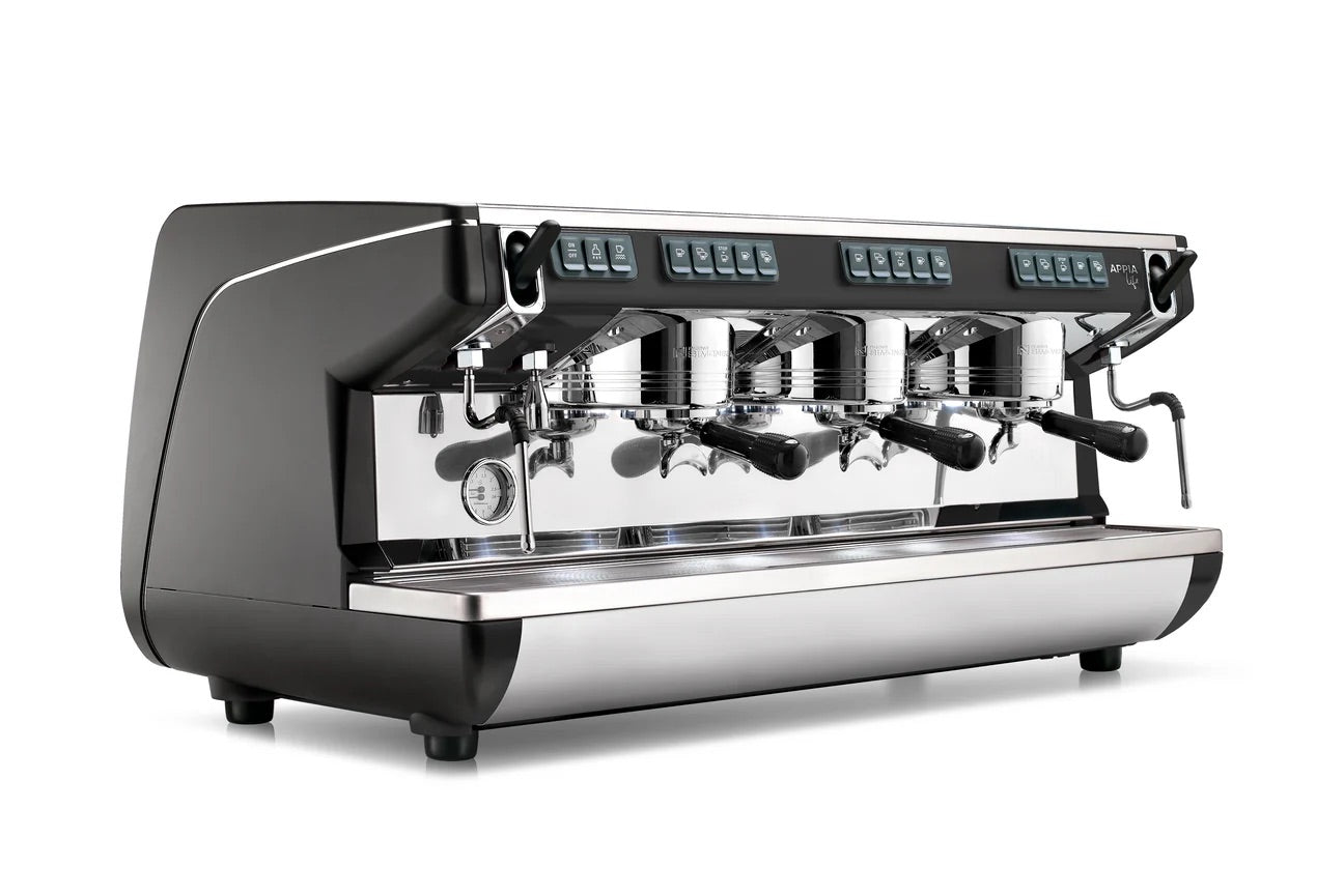 Nuova Simonelli Appia Life Timer 3 Group Coffee Machine Black - New