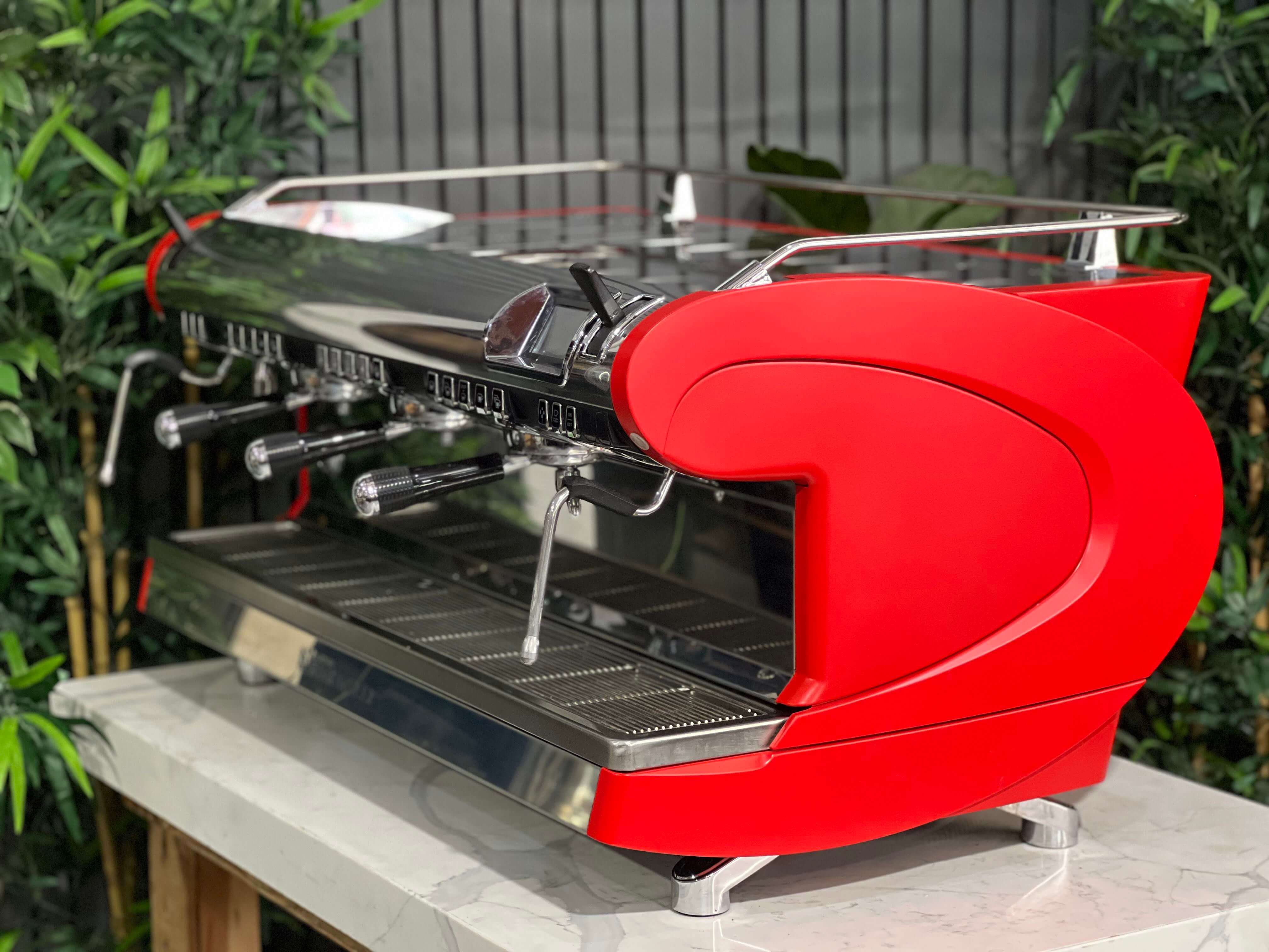 Nuova Simonelli Aurelia Wave Volumetric 3 Group Coffee Machine Red