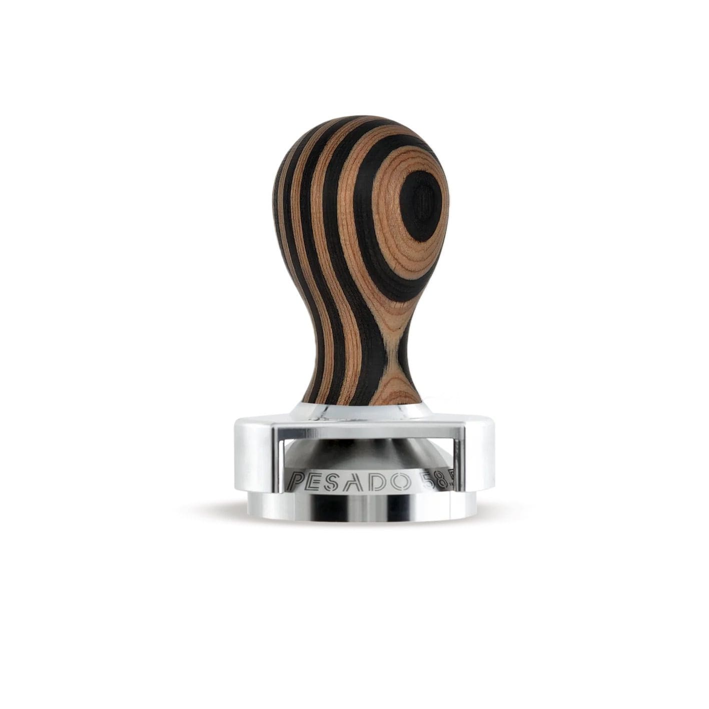 Pesado 58mm With Depth Adjuster Timber Tamper Black & Iris - New