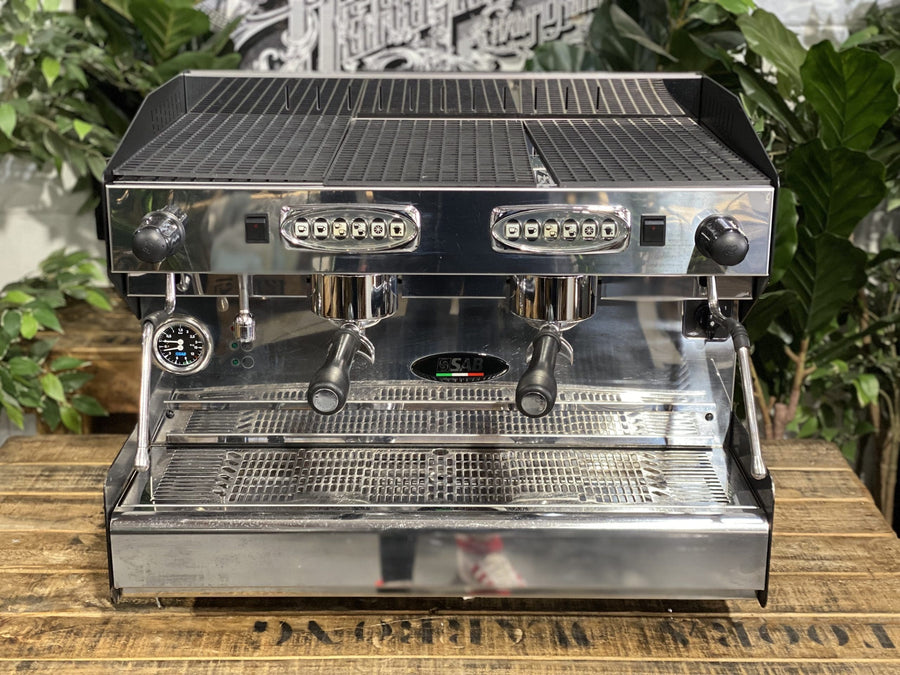 SAB Jolly Prestige 2 Group Black & Stainless Steel Espresso Coffee Mac