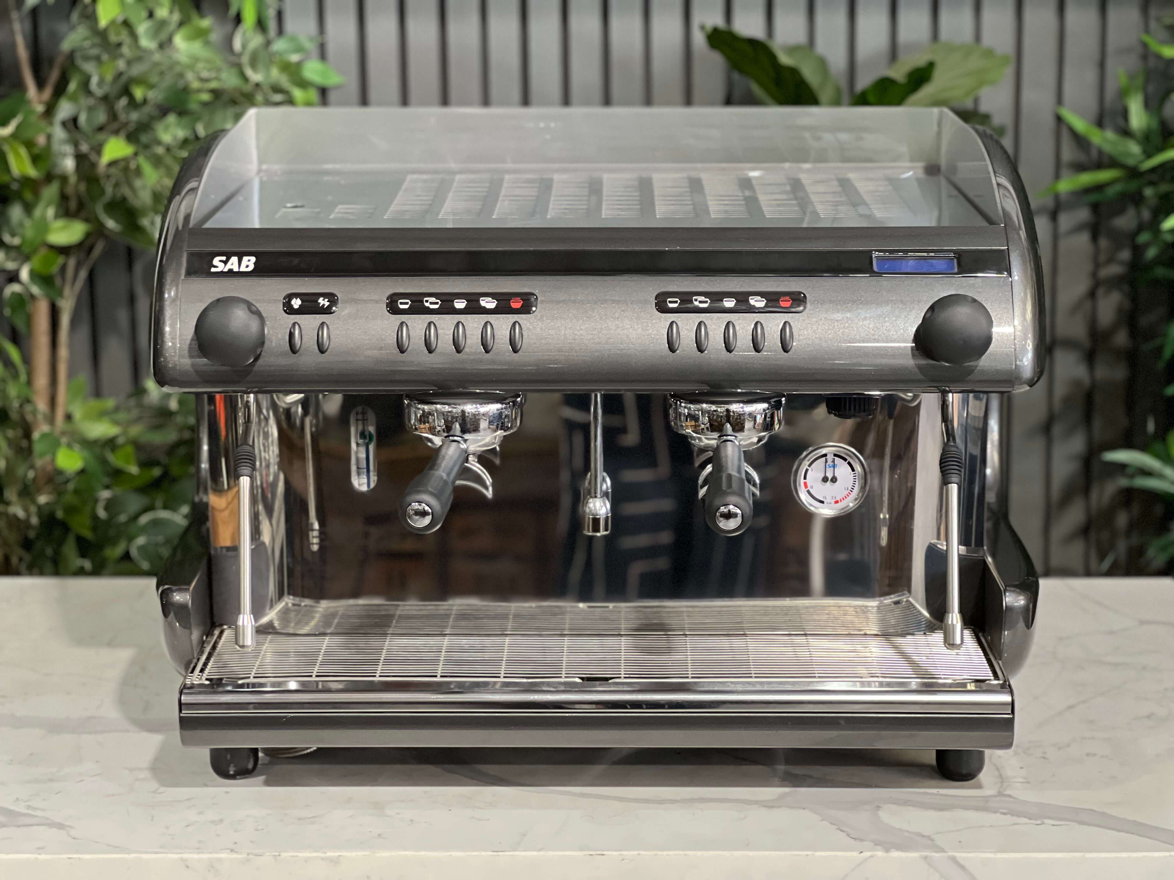 Sab Ellipse 2 Group Coffee Machine Dark Grey