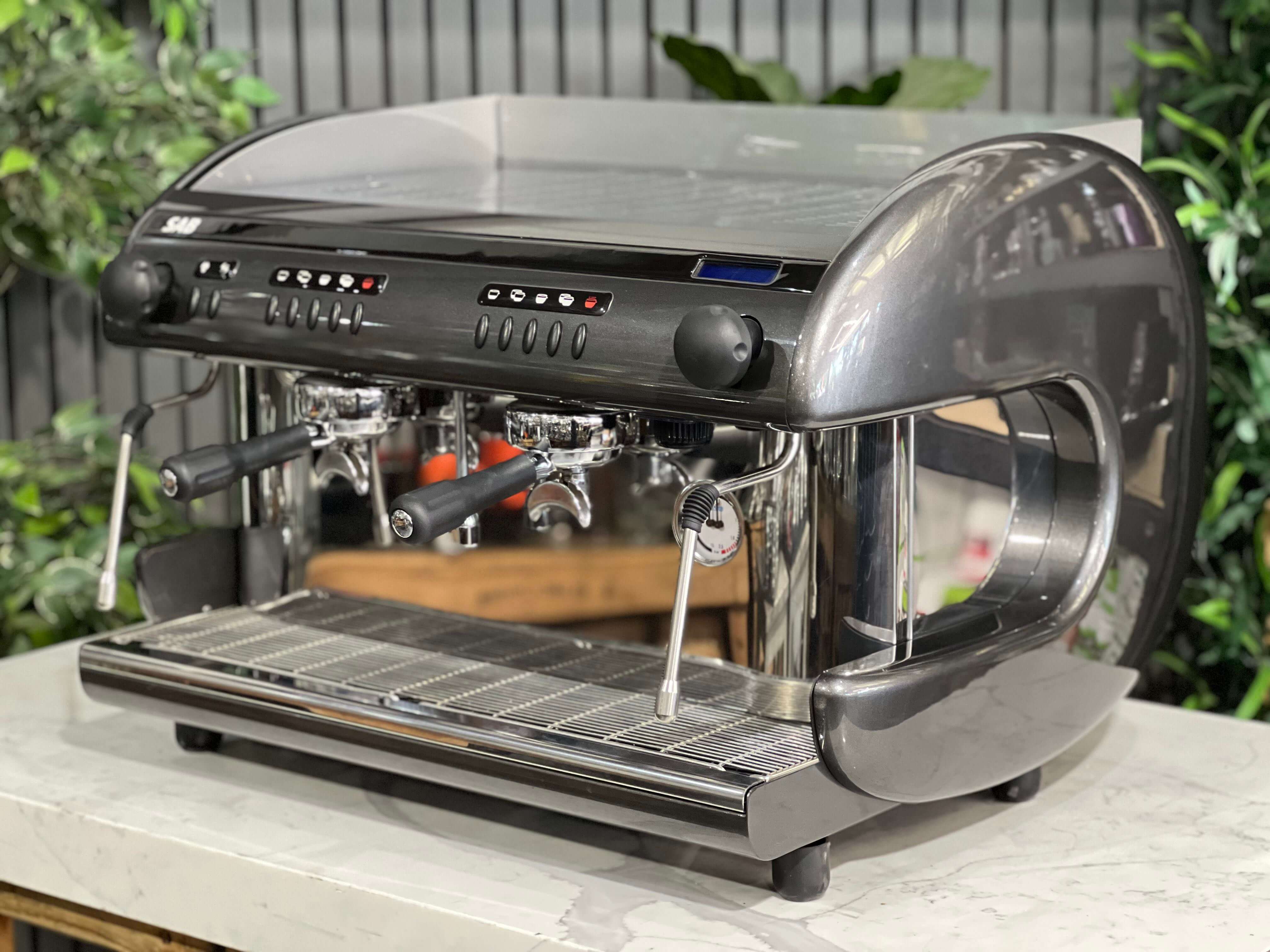 Sab Ellipse 2 Group Coffee Machine Dark Grey