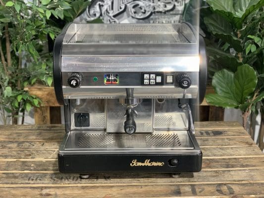 San Marino Lisa Junior 1 Group Volumetric Black Espresso Coffee Machine