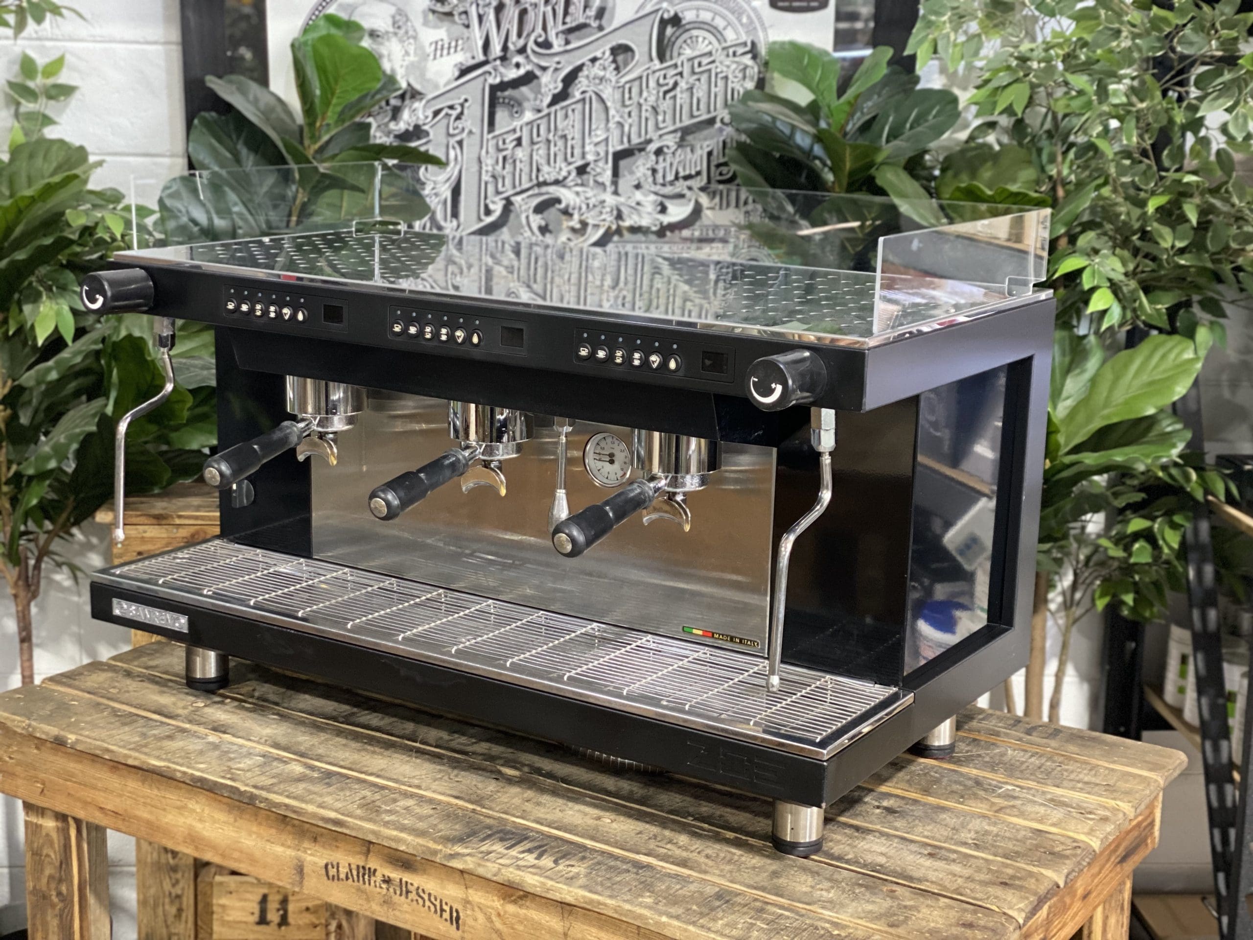 San Remo Zoe Competition 3 Group Black Espresso Coffee Machine 1858 Princes Highway Clayton