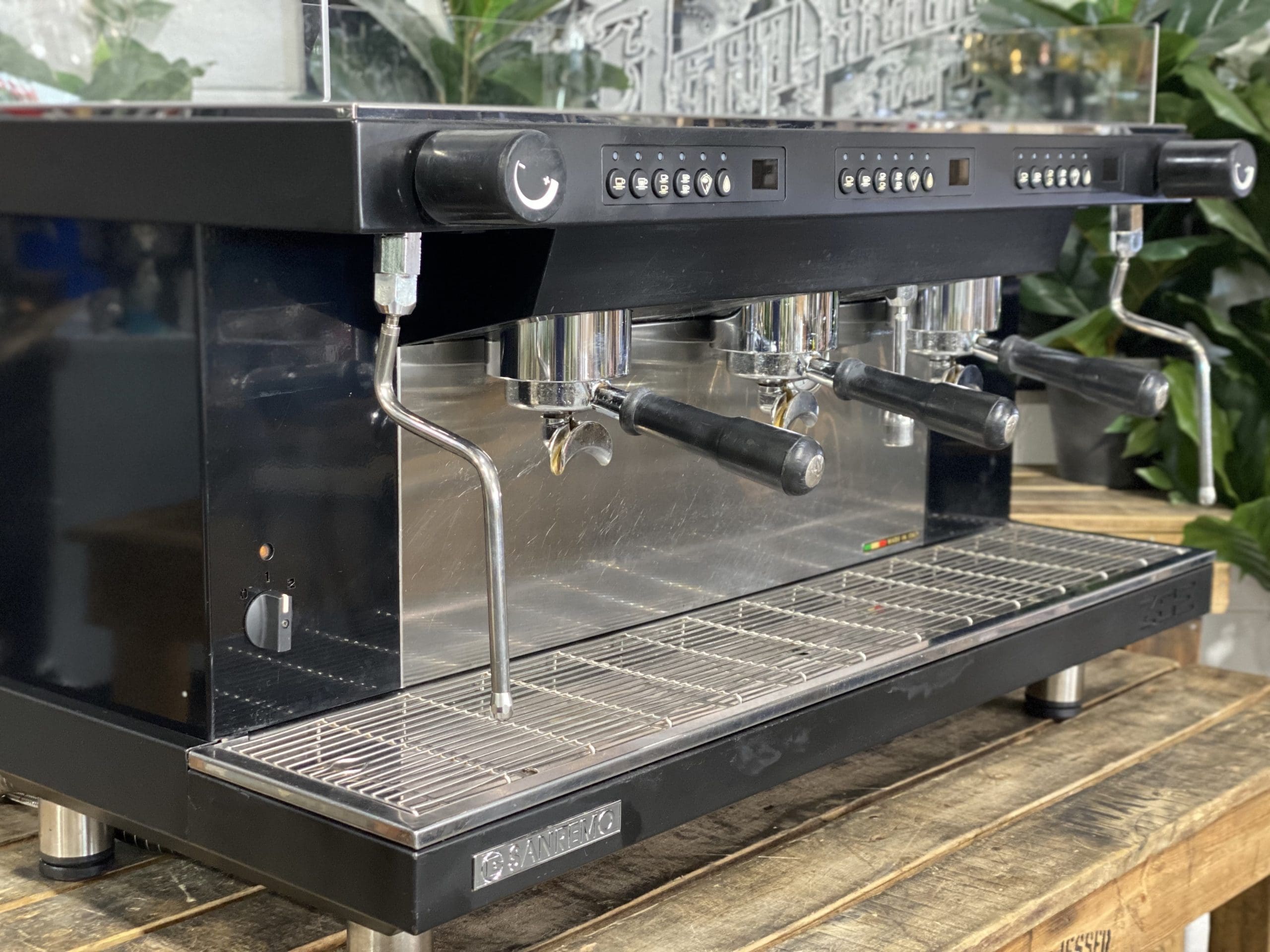 San Remo Zoe Competition 3 Group Black Espresso Coffee Machine 1858 Princes Highway Clayton