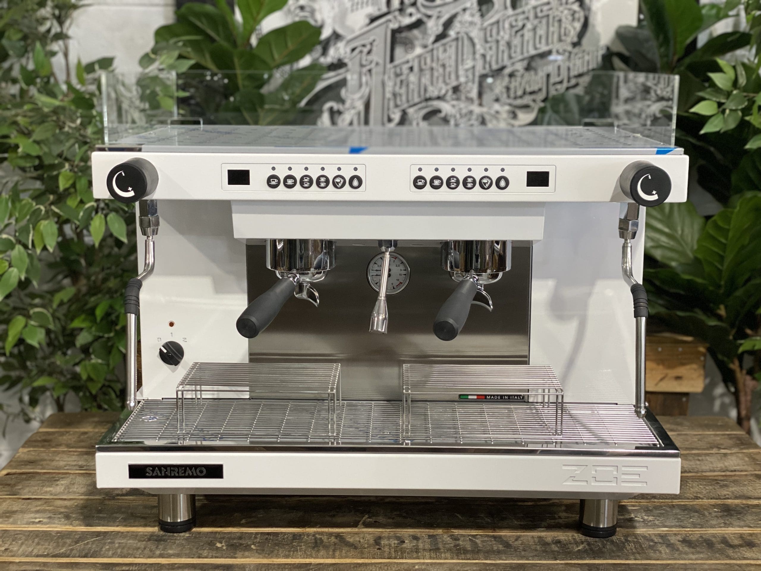 San Remo Zoe Competition Tall Full White New Espresso Coffee Machine 1858 Princes Highway Clayton