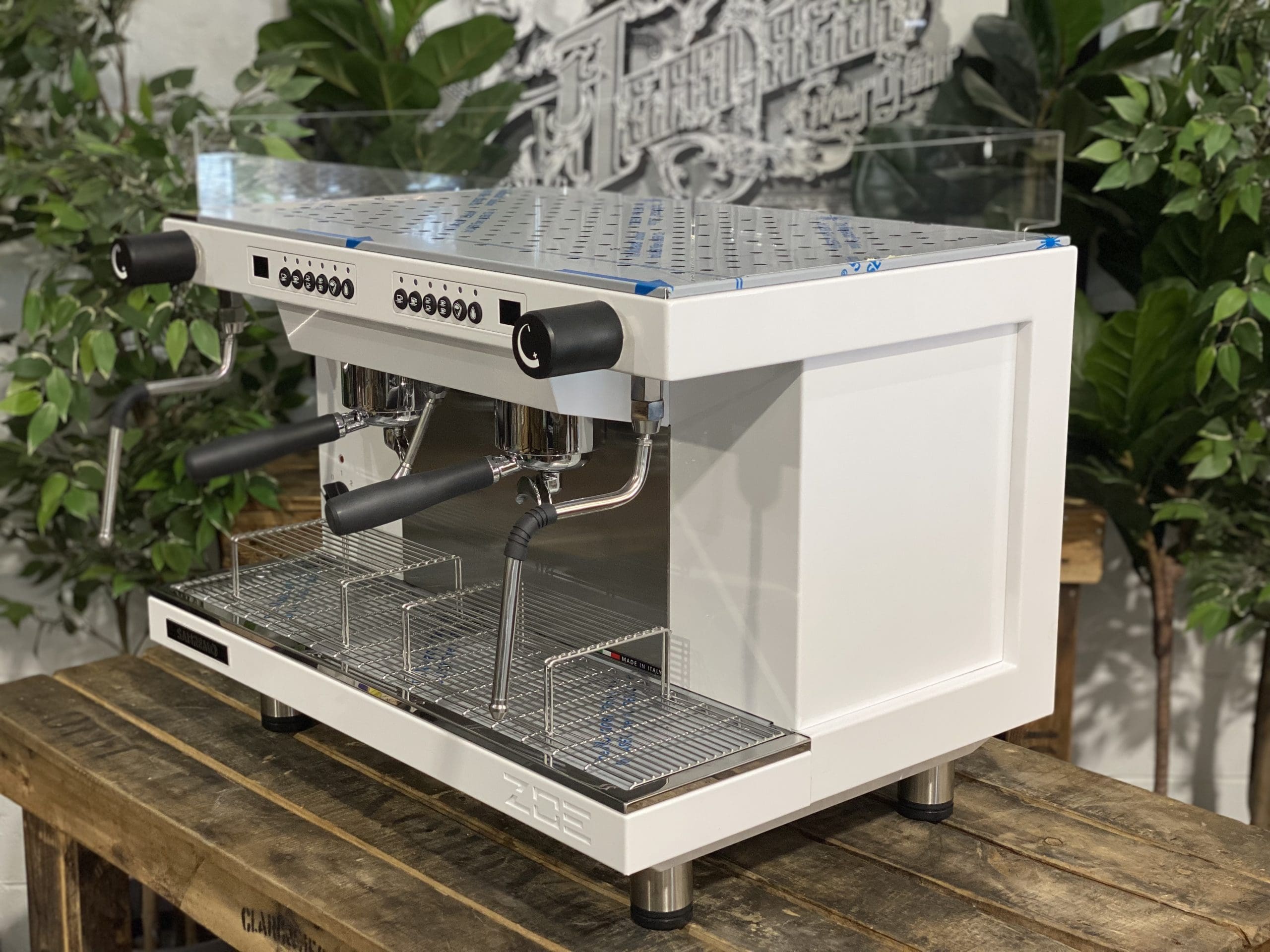 San Remo Zoe Competition Tall Full White New Espresso Coffee Machine 1858 Princes Highway Clayton