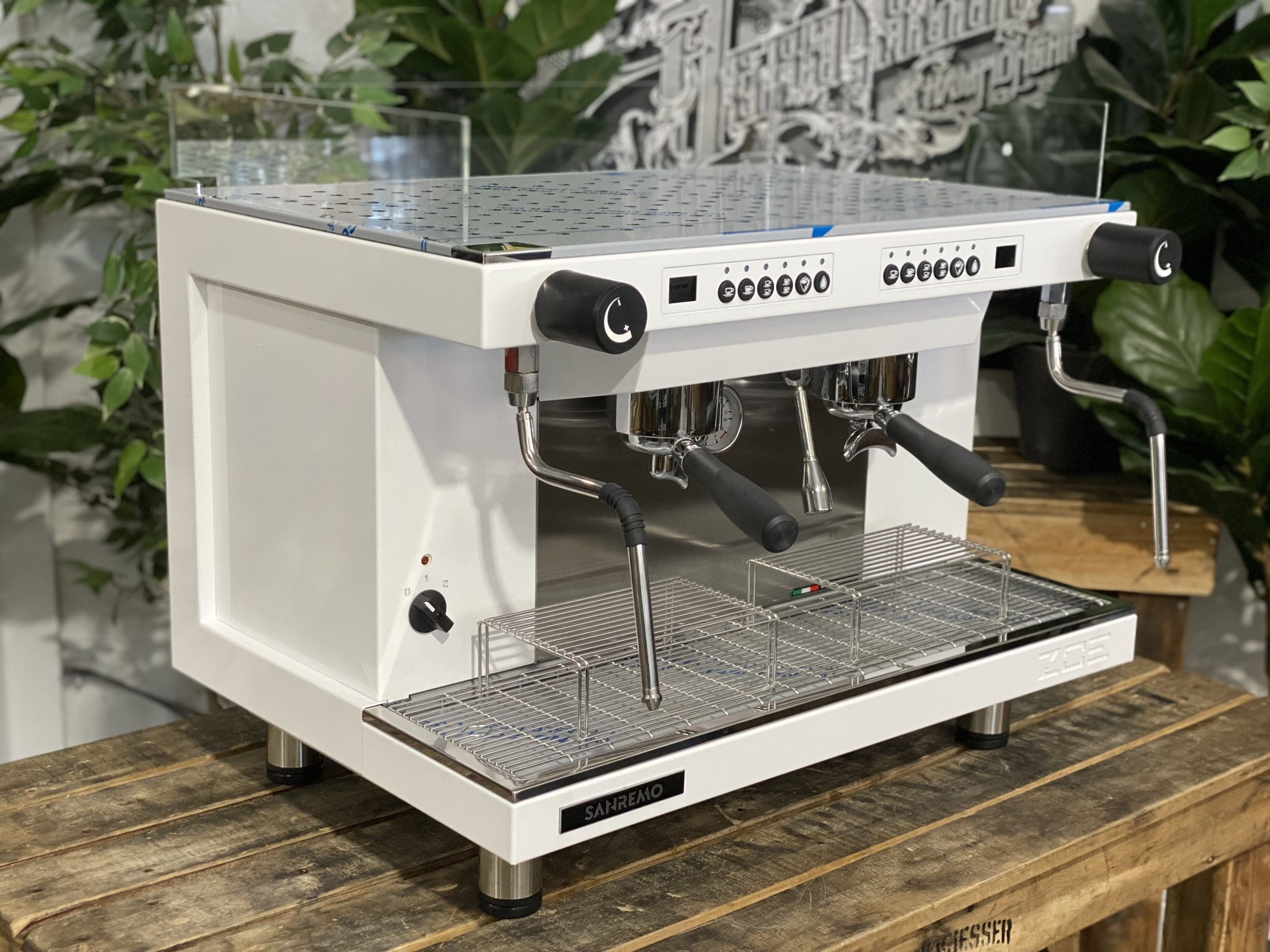 San Remo Zoe Competition Tall Full White New Espresso Coffee Machine 1858 Princes Highway Clayton