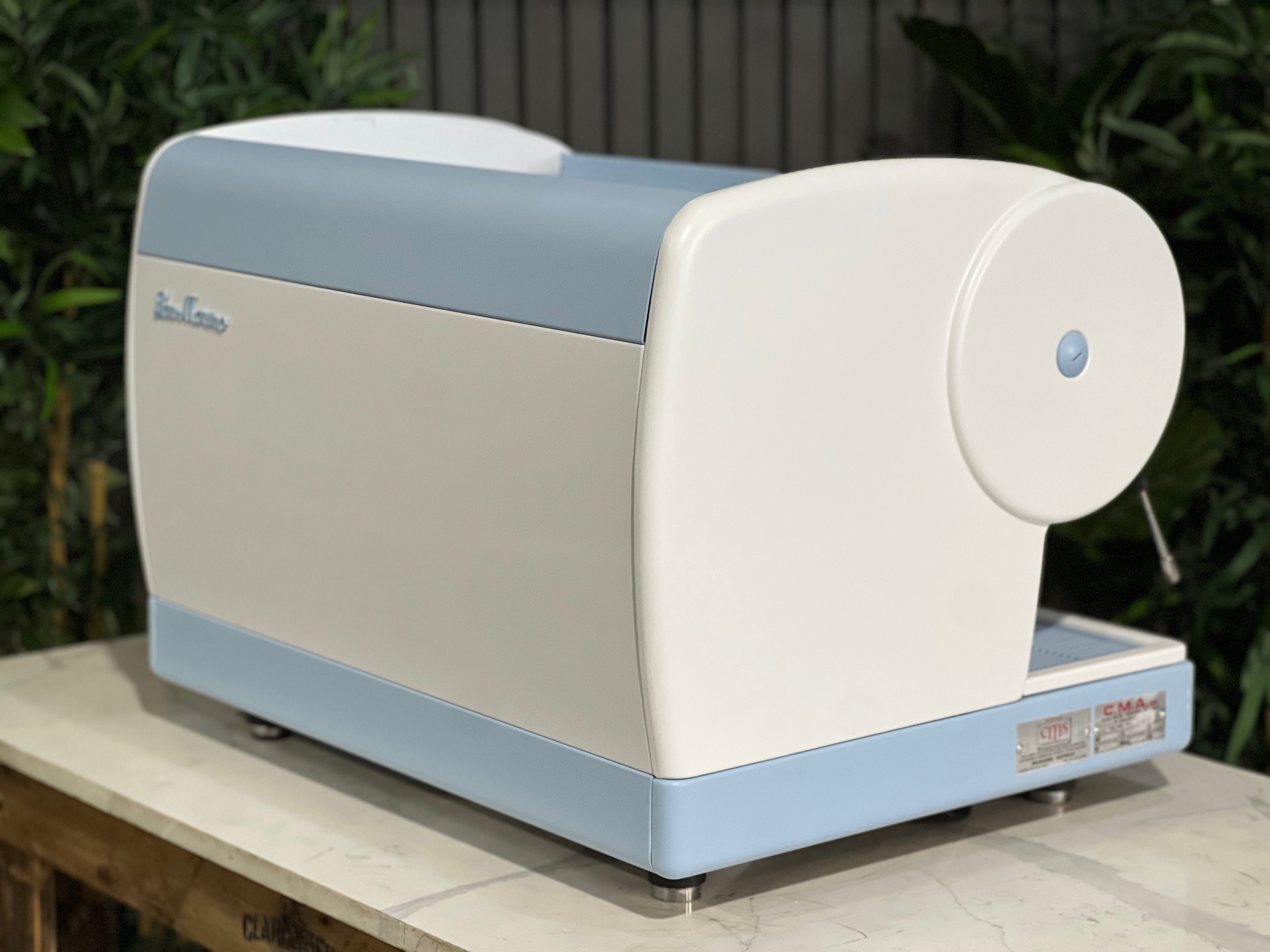 San Marino Lisa 2 Group Coffee Machine Blue & White