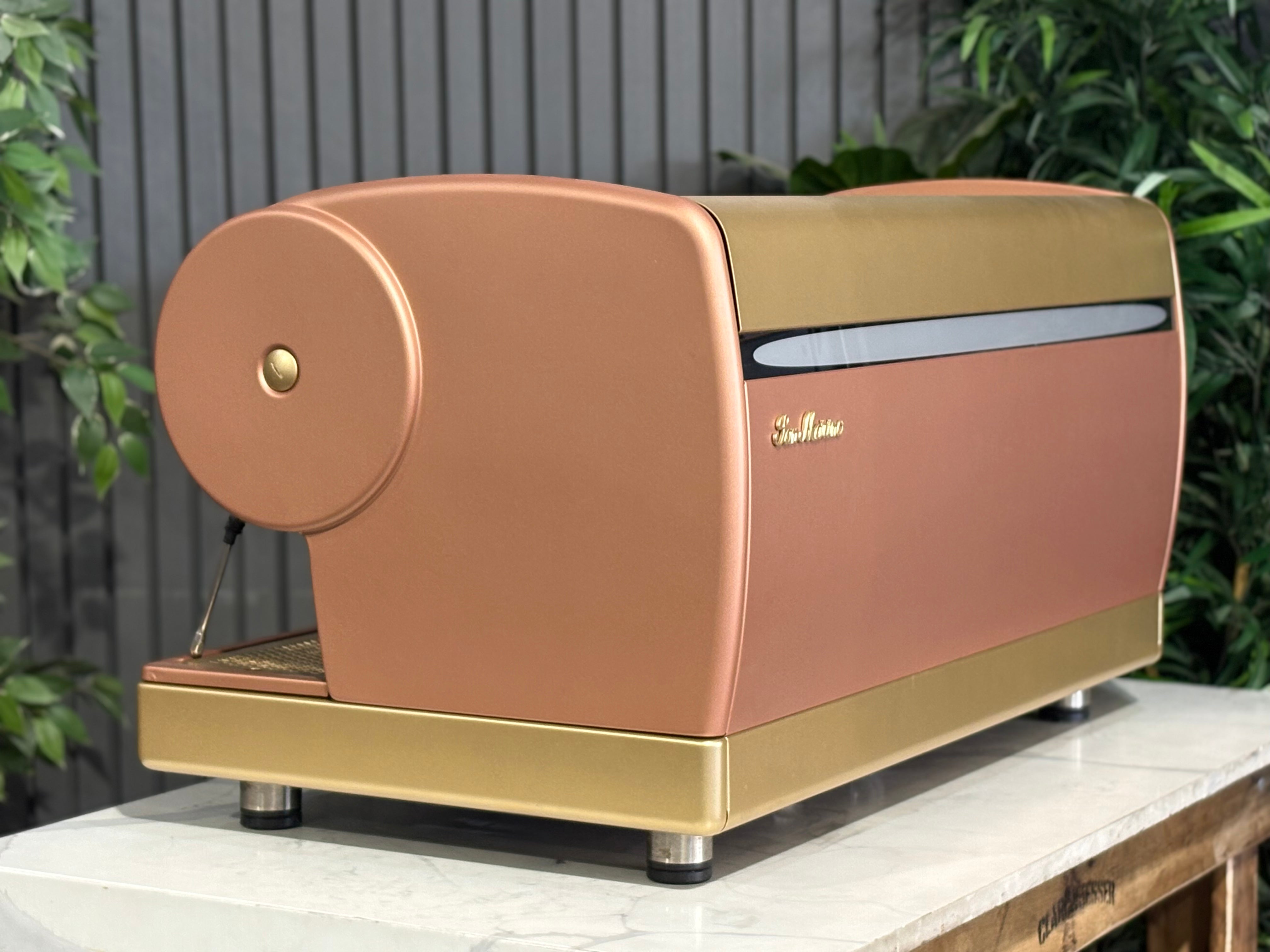 San Marino Lisa R 3 Group Coffee Machine Bronze & Gold