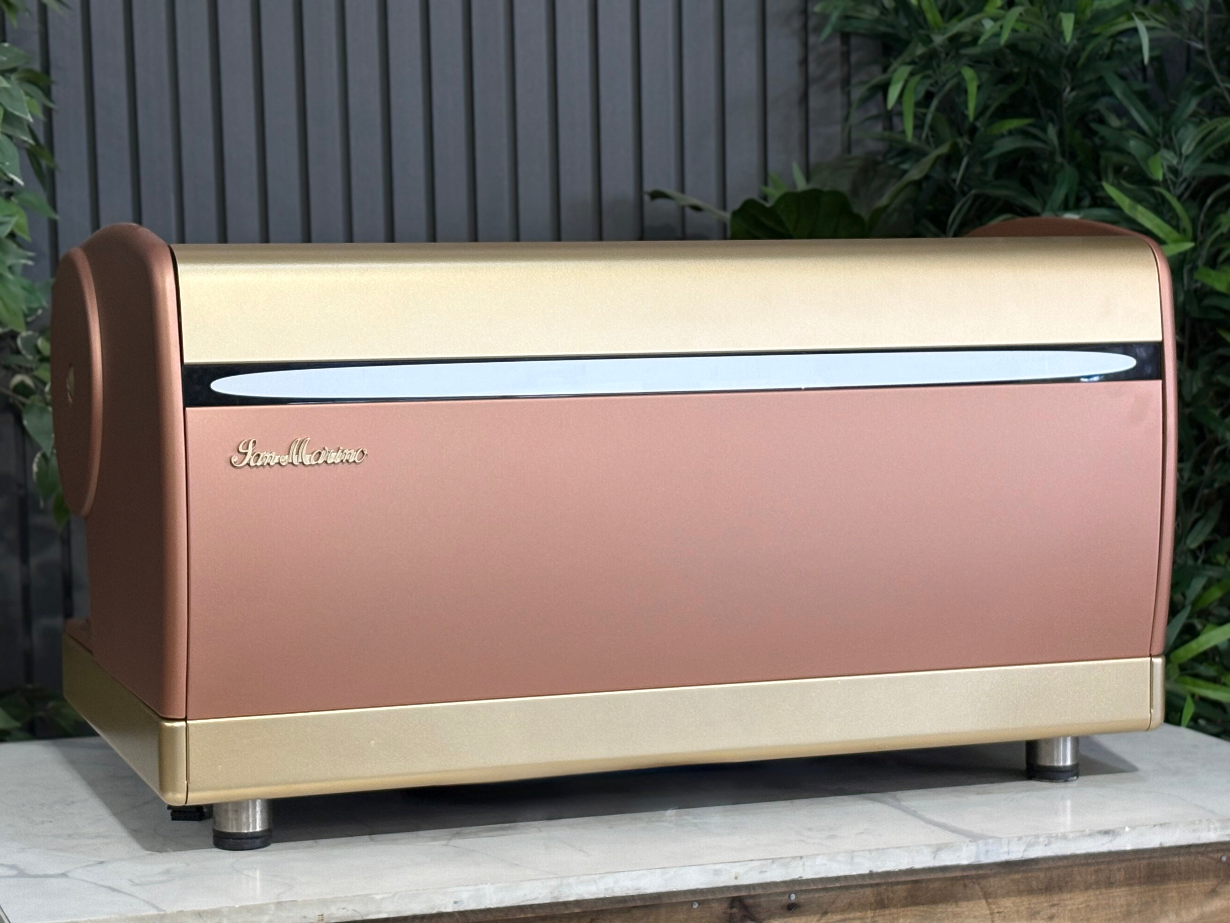 San Marino Lisa R 3 Group Coffee Machine Bronze & Gold