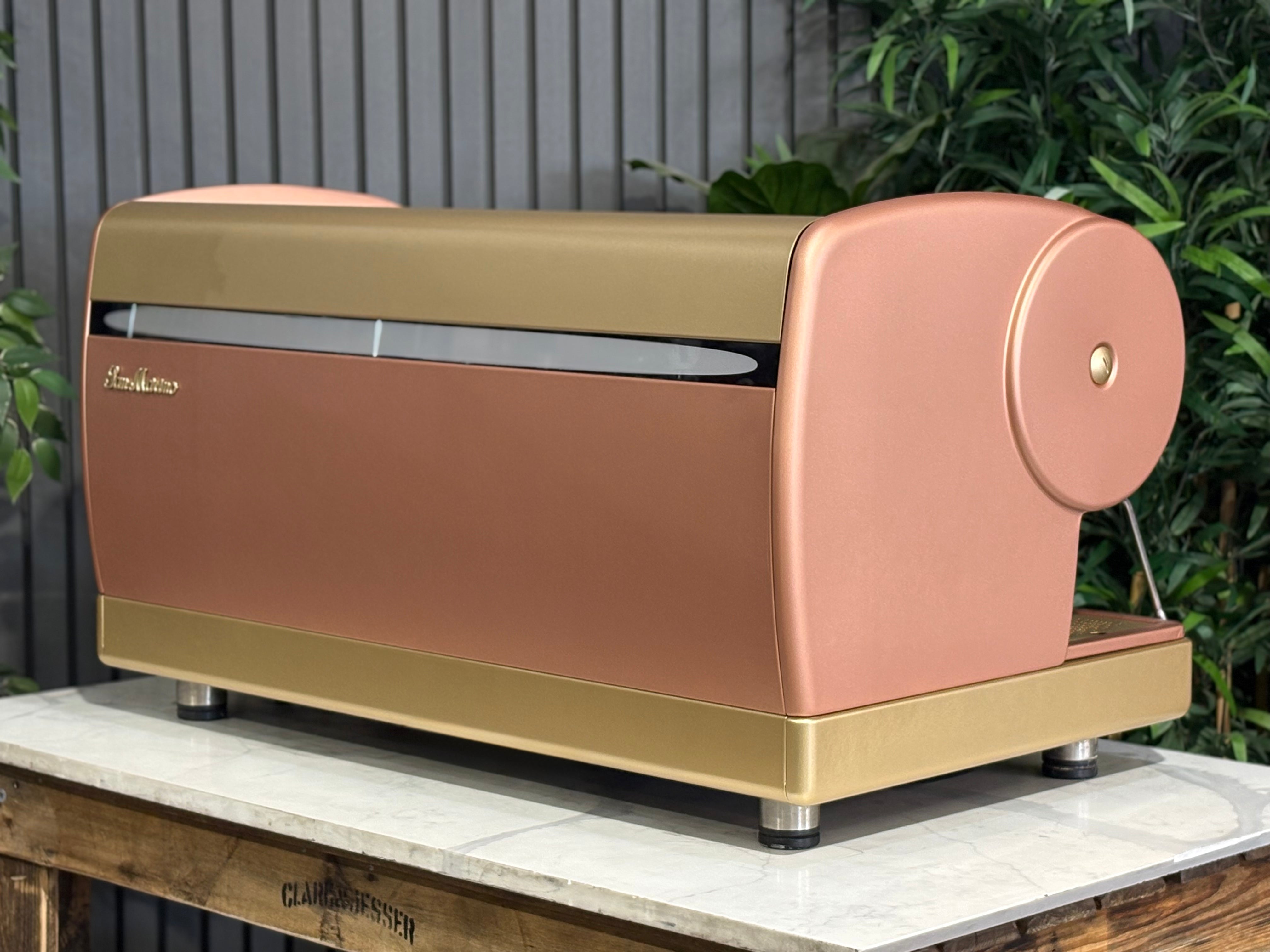 San Marino Lisa R 3 Group Coffee Machine Bronze & Gold