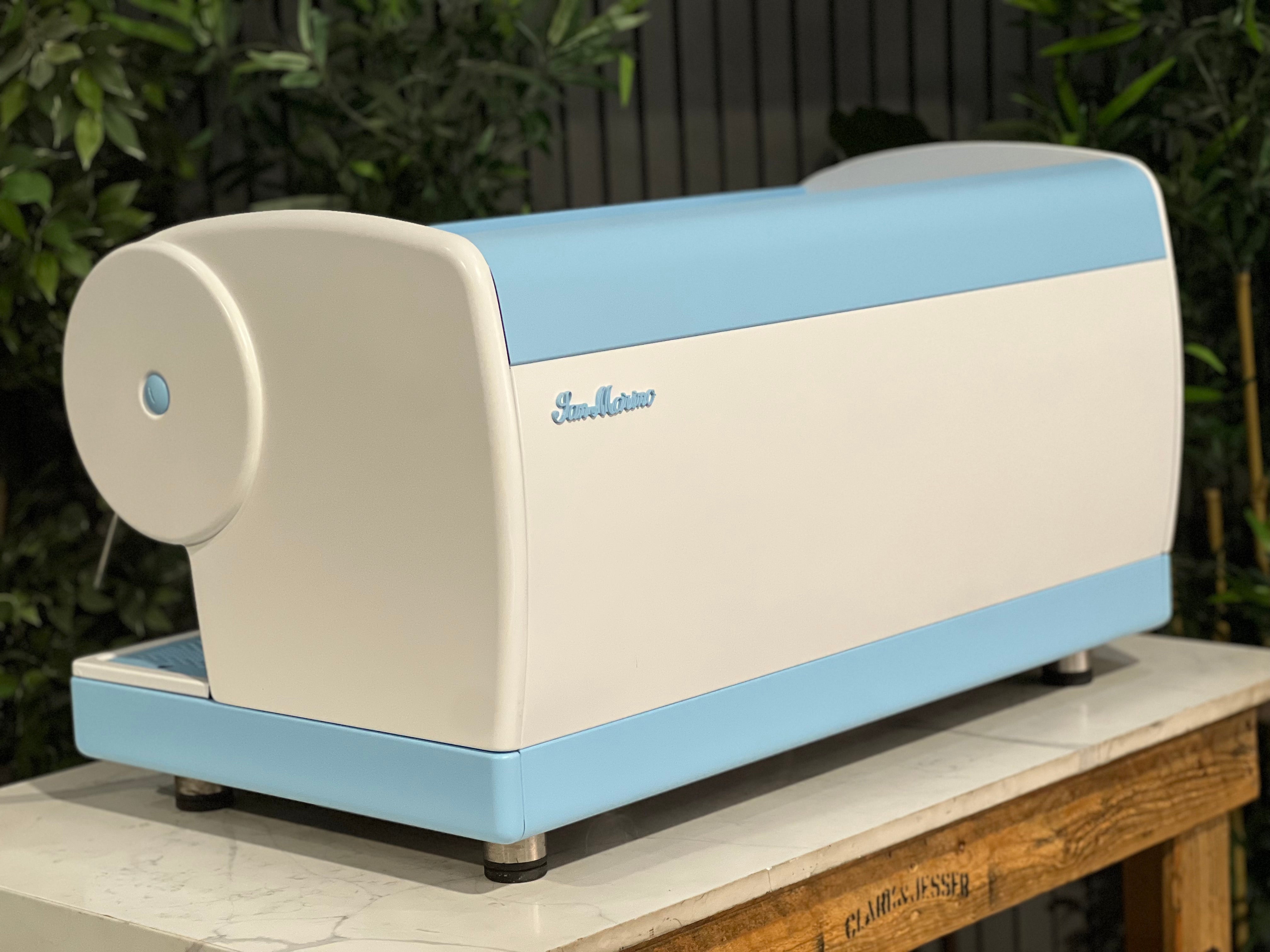 San Marino Lisa 3 Group Coffee Machine Blue & White