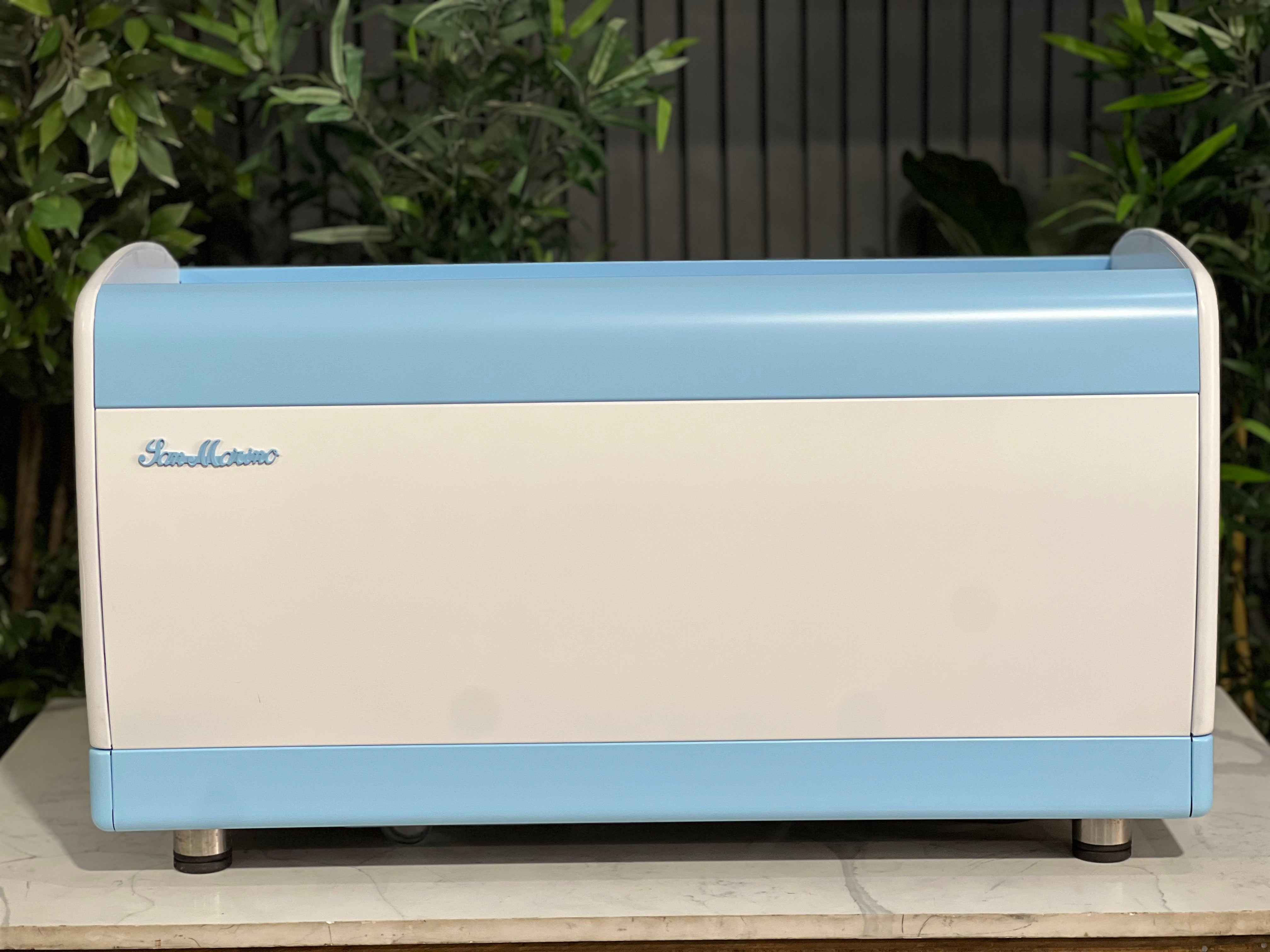 San Marino Lisa 3 Group Coffee Machine Blue & White