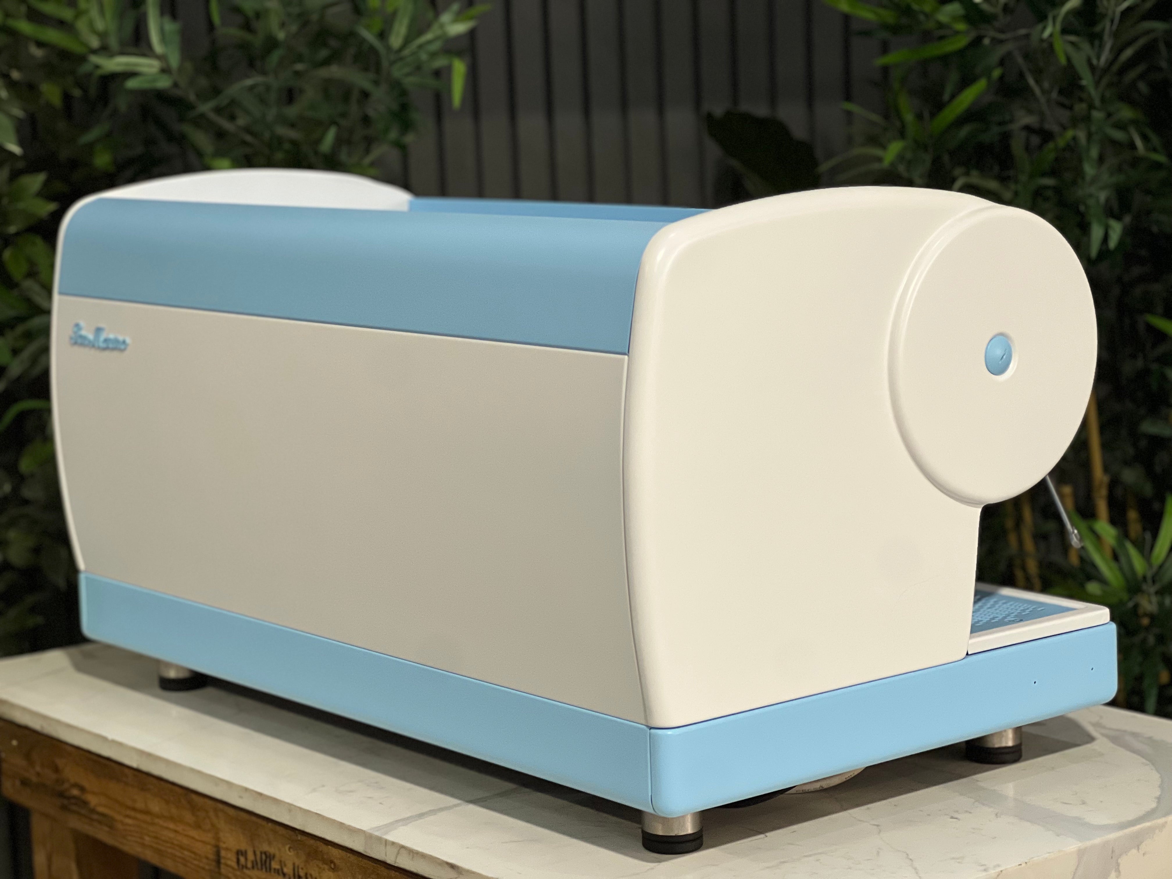 San Marino Lisa 3 Group Coffee Machine Blue & White