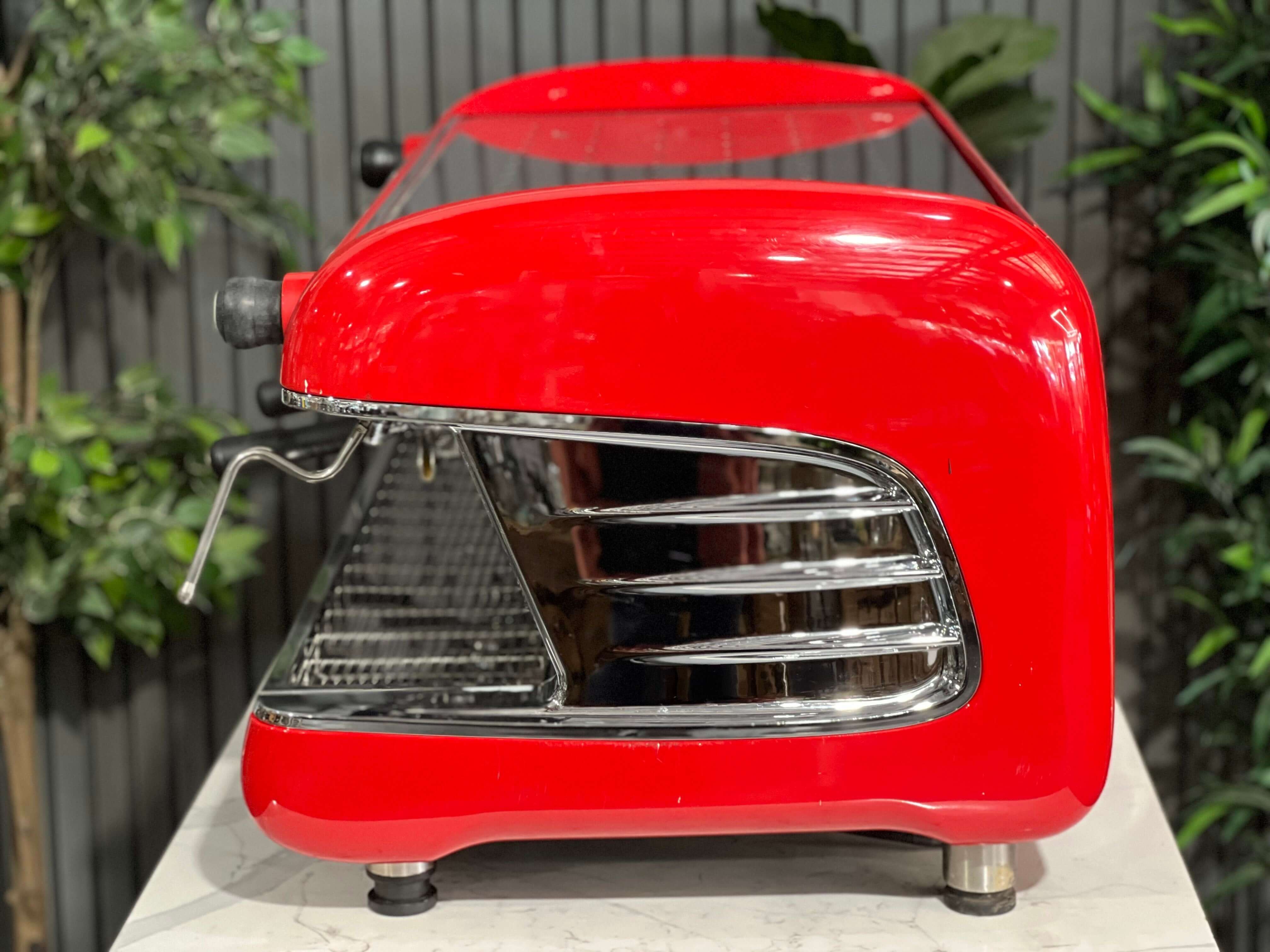 San Remo Verona 3 Group Coffee Machine Red