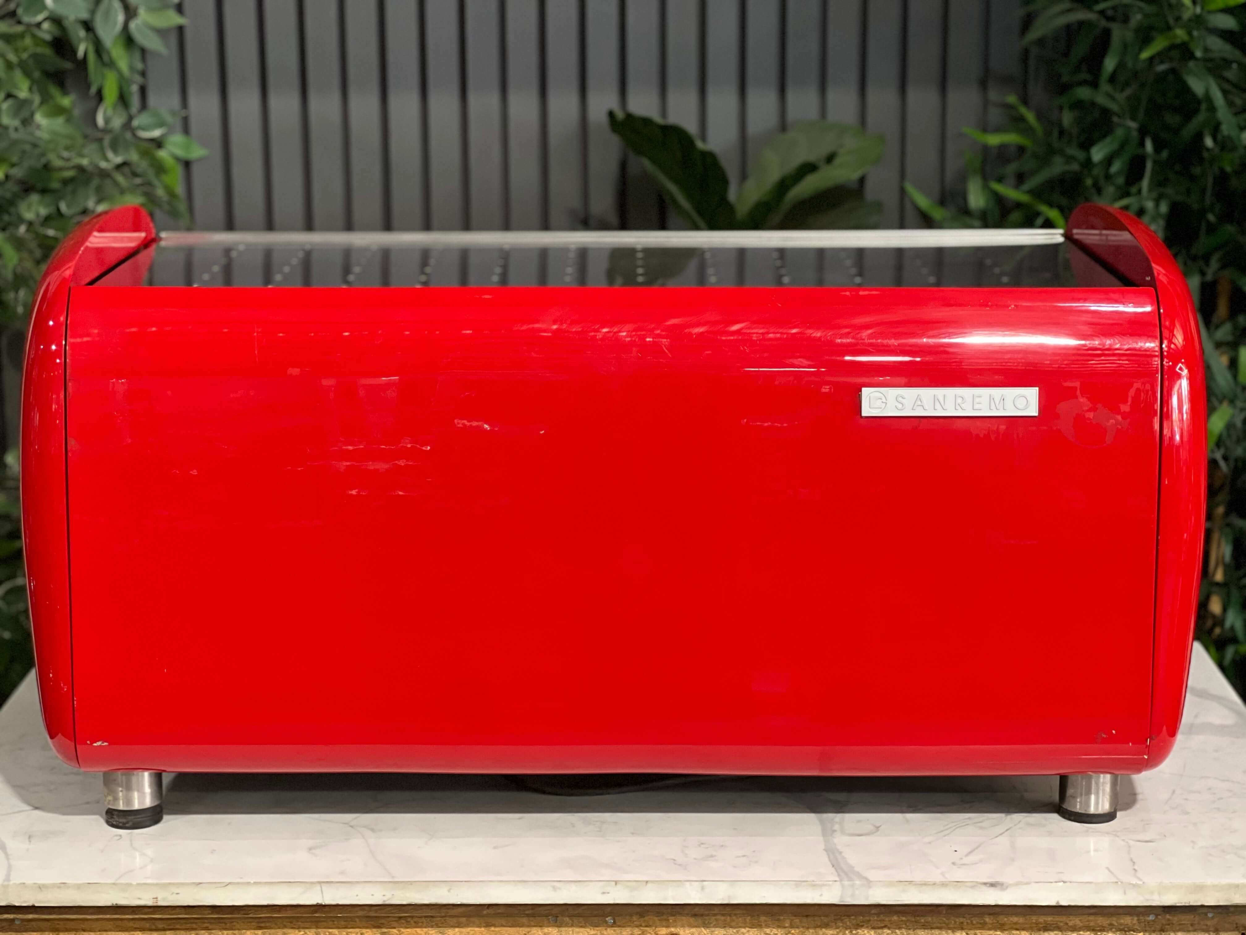 San Remo Verona 3 Group Coffee Machine Red