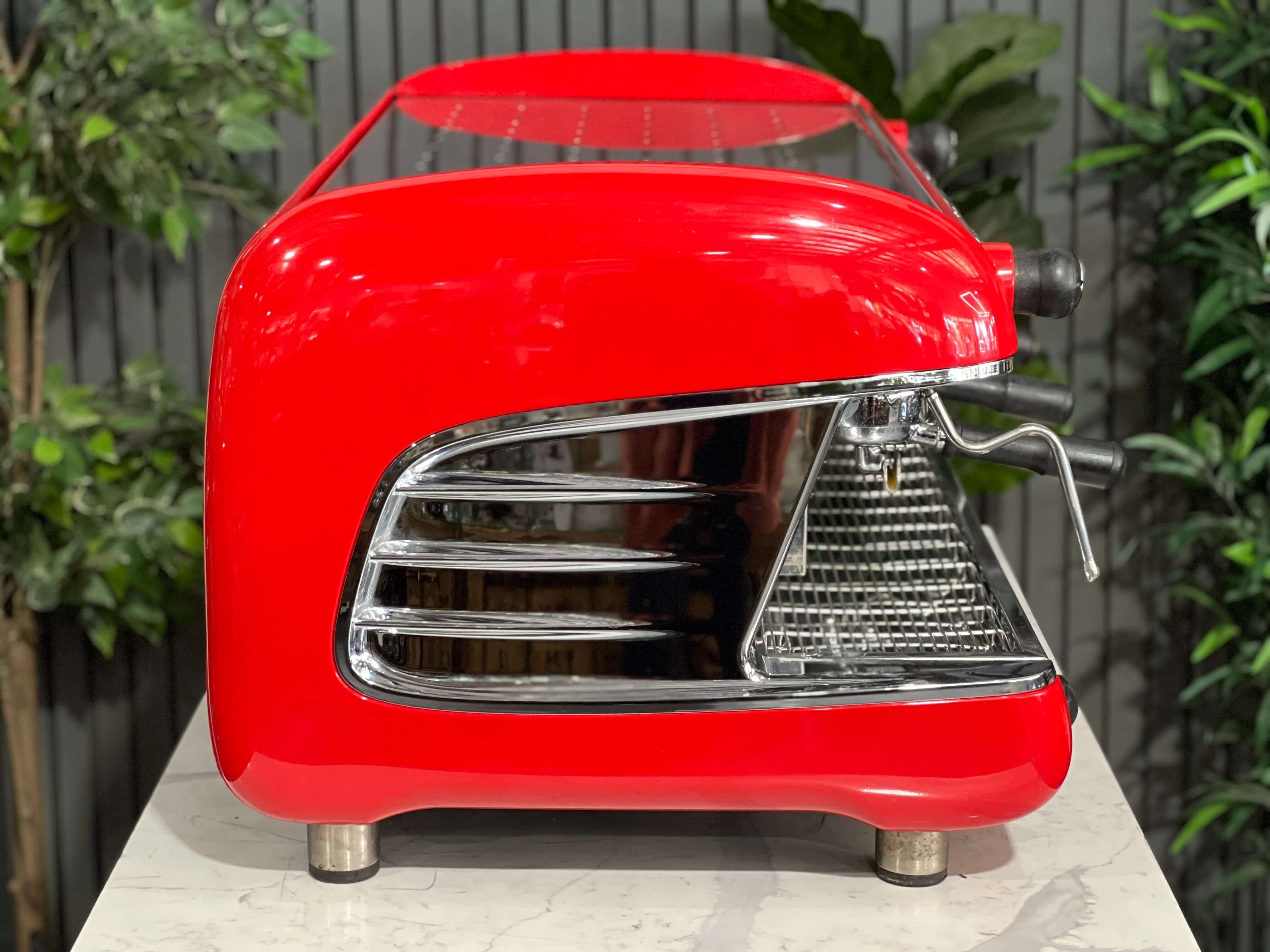 San Remo Verona 3 Group Coffee Machine Red