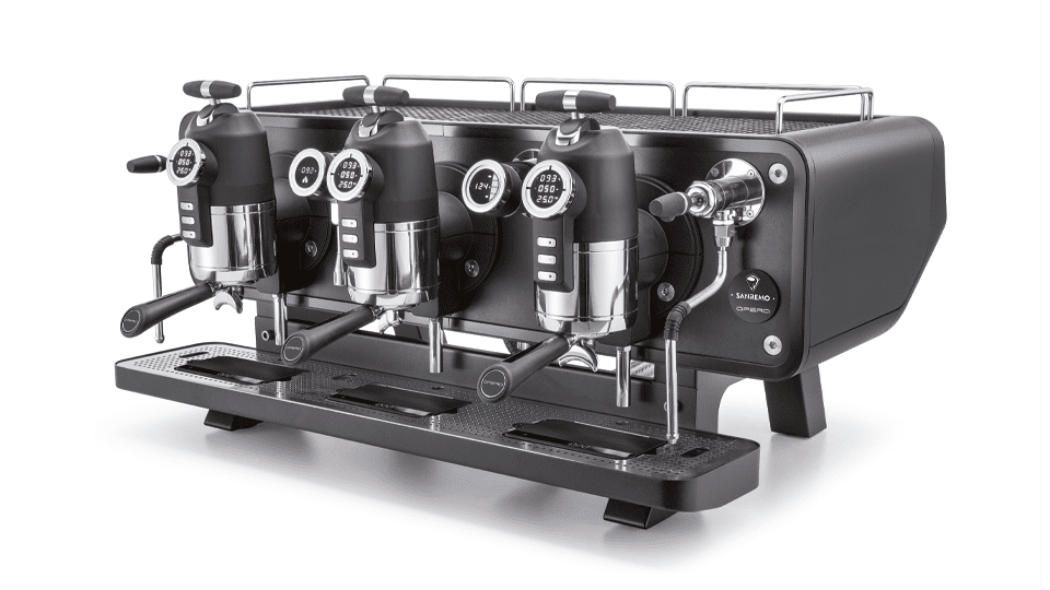 San Remo Opera 3 Group White Espresso Machine - New