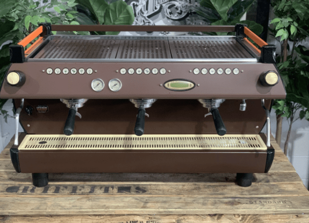 La Marzocco GB5 3 Group Orange & Brown