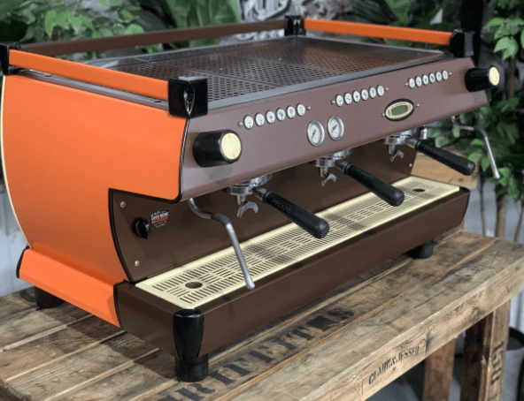 La Marzocco GB5 3 Group Orange & Brown