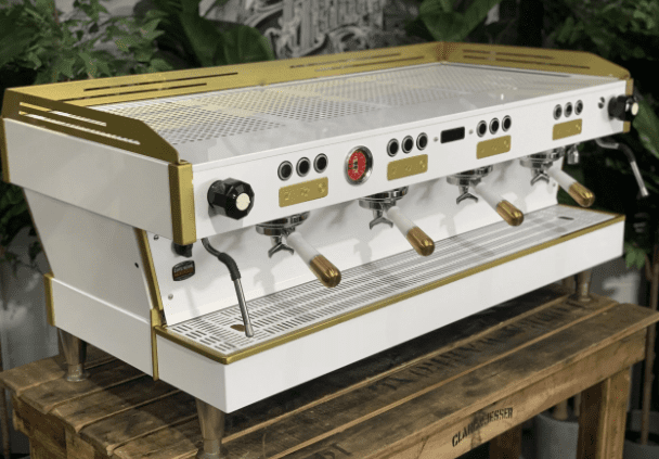 La Marzocco Linea PB 4 Group White & Gold