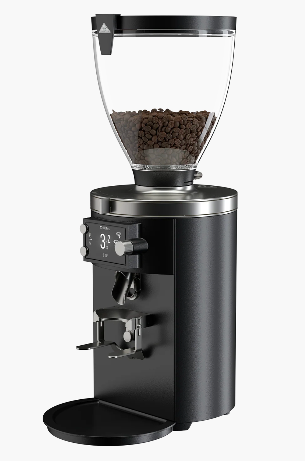 Mahlkönig E80S Coffee Grinder - New in black, showcasing modern design and premium features.