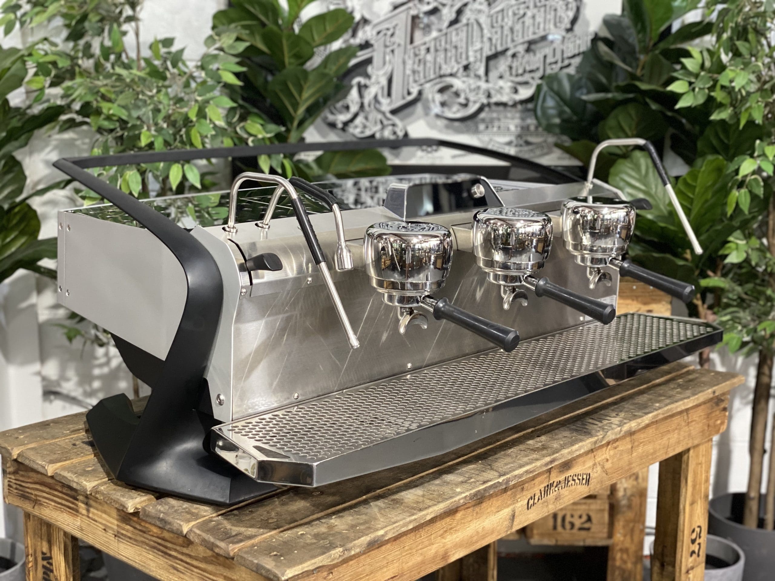 Slayer-Steam-EP-3-Group-Grey-with-Matte-Black-X-Espresso-Coffee-Machine-1858-Princes-Highway-Clayton