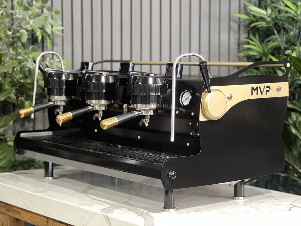 Synesso MVP Shot Timers 3 Group Black & Gold Espresso Coffee Machine