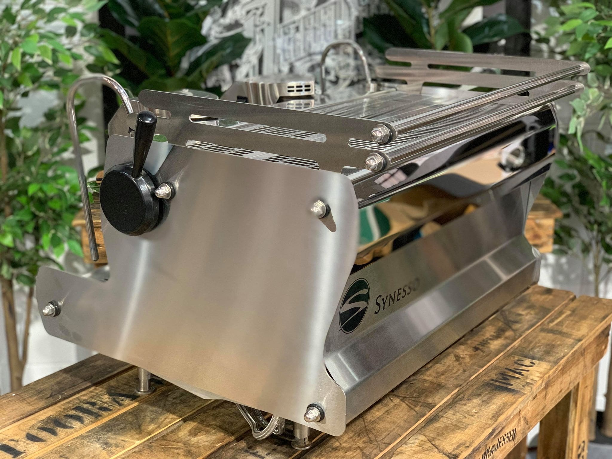 Synesso Sabre 2 Group Stainless Steel with Timber