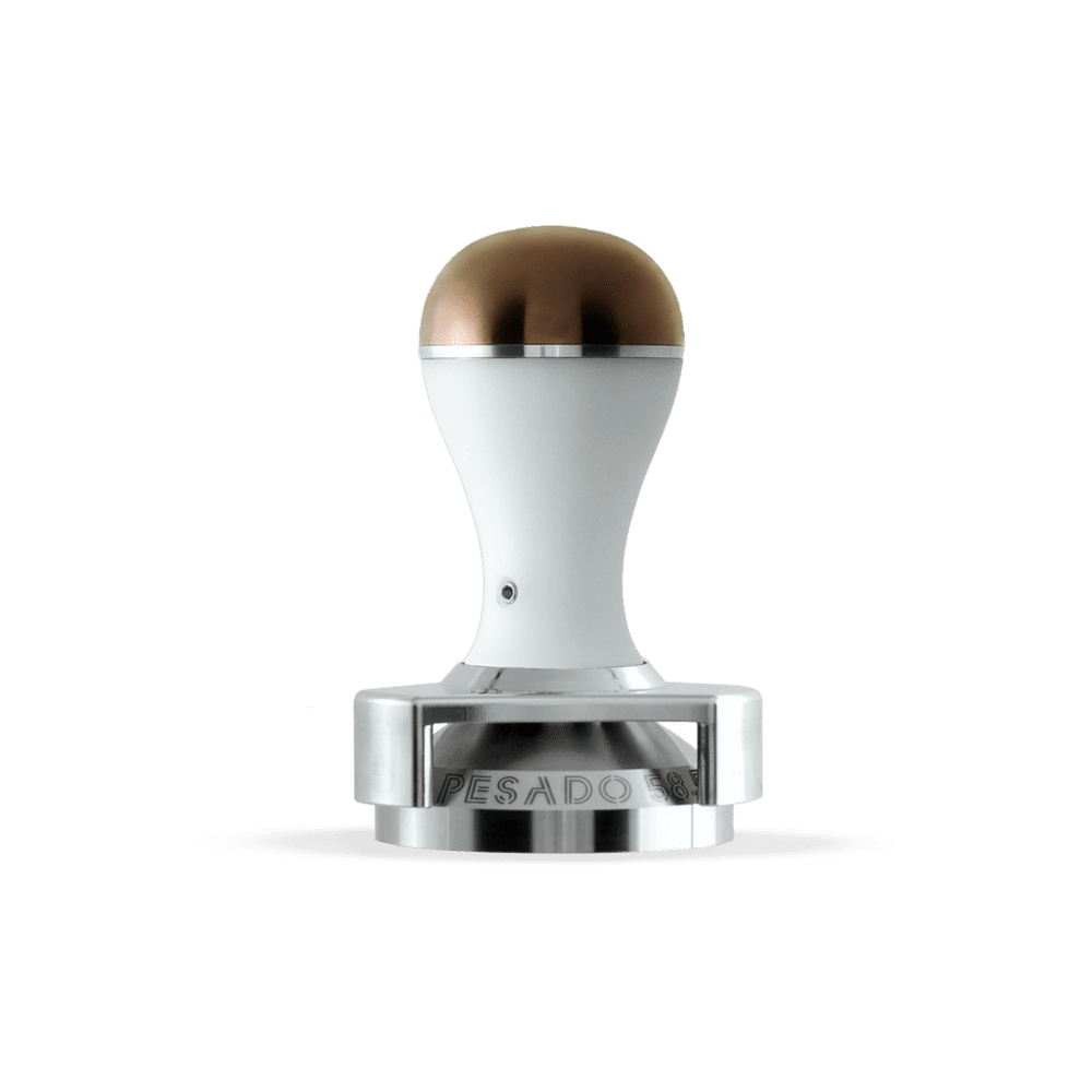 Pesado 58mm Tamper White & Silver - New