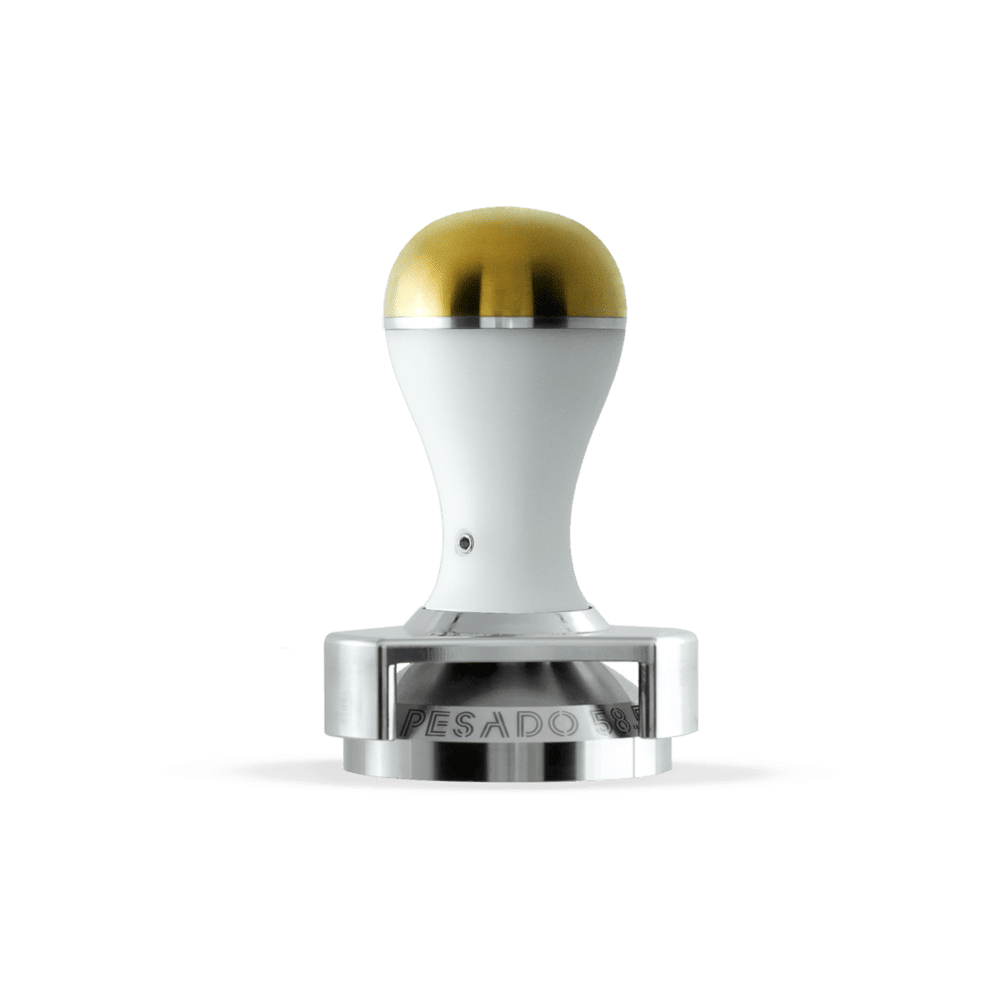 Pesado 58mm Tamper White & Bronze - New