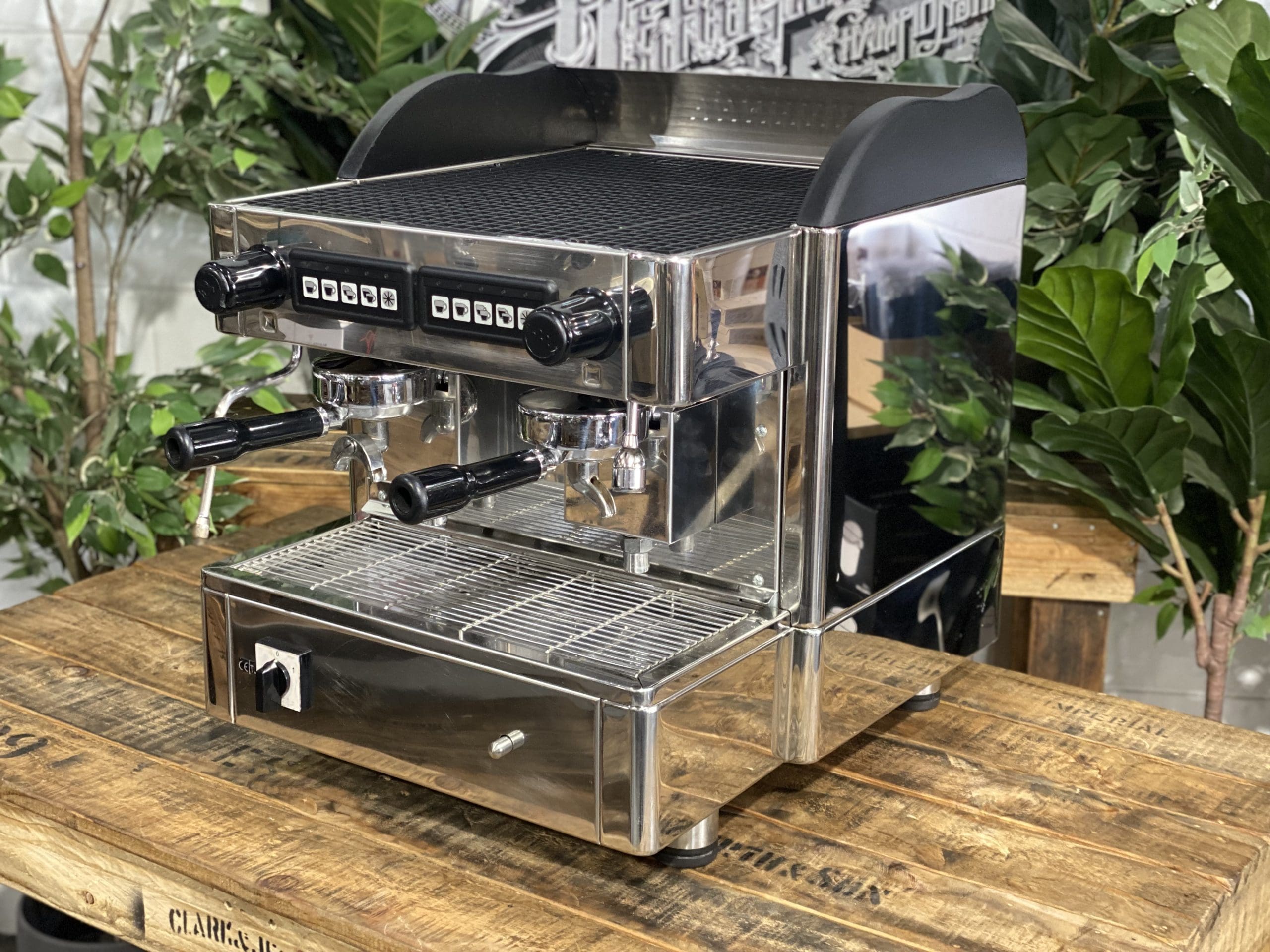 Technolampe-Compact-2-Group-Black-Stainless-Espresso-Coffee-Machine-1858-Princes-Highway-Clayton-VIC-3168-Coffee-Machine-Warehouse