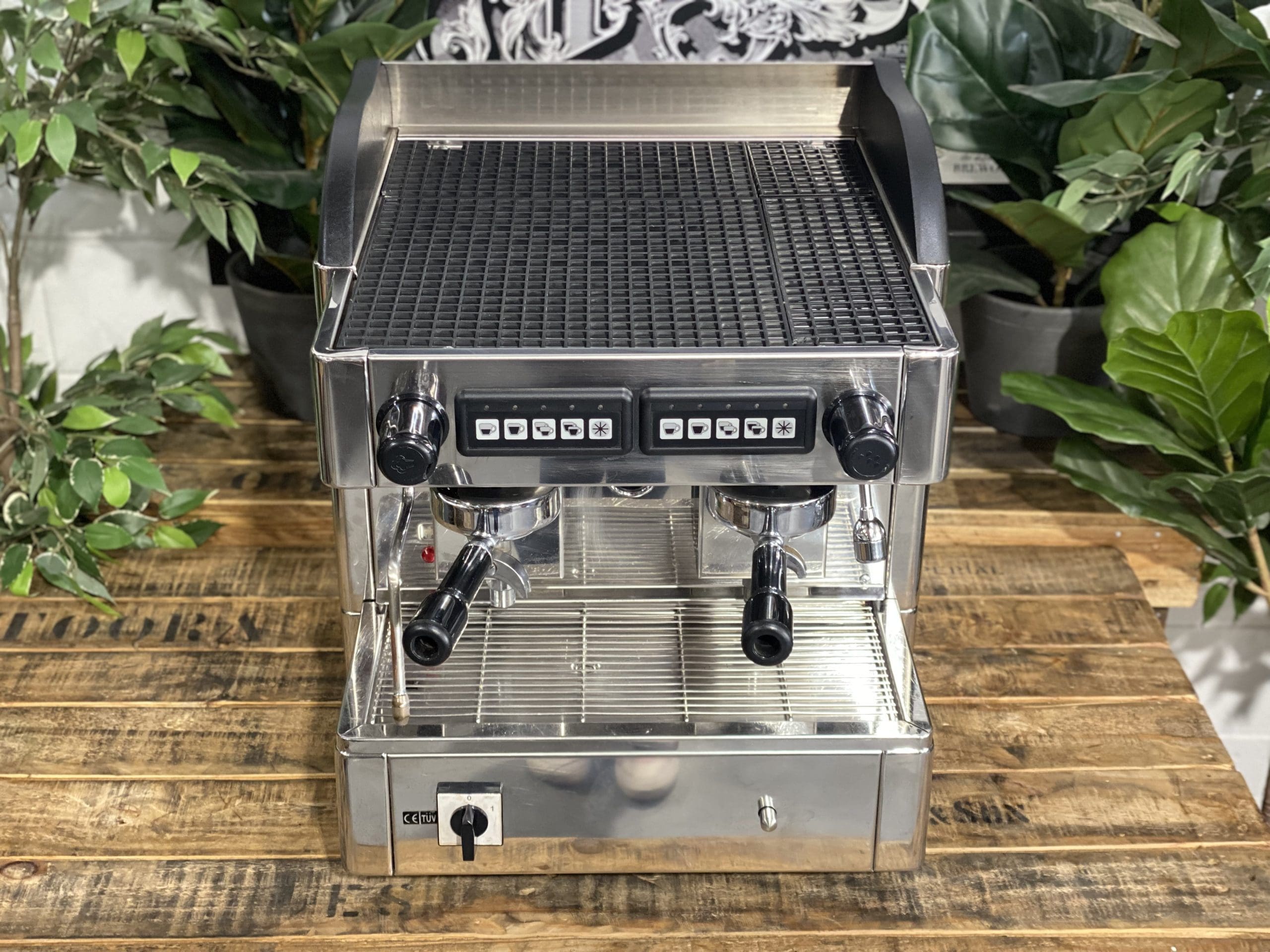 Technolampe-Compact-2-Group-Black-Stainless-Espresso-Coffee-Machine-1858-Princes-Highway-Clayton-VIC-3168-Coffee-Machine-Warehouse