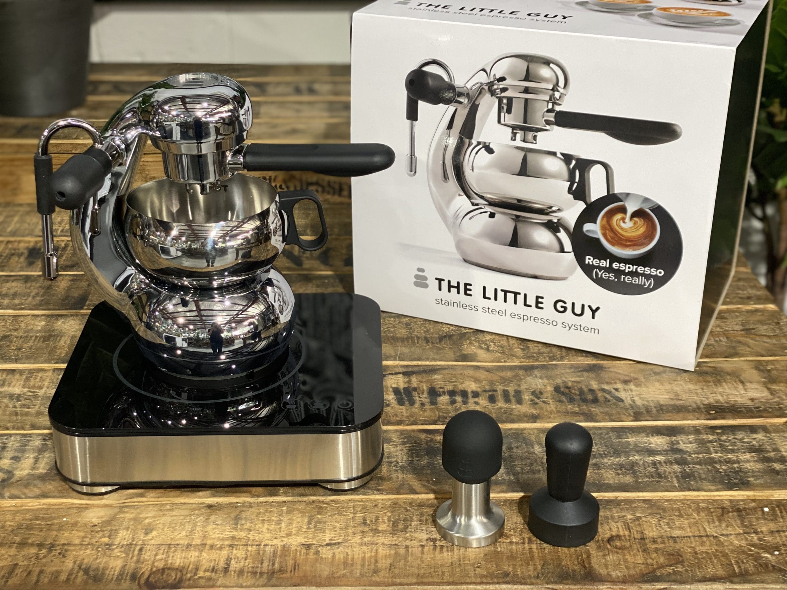 The Little Guy With Induction Base & Stainless Tamper - New