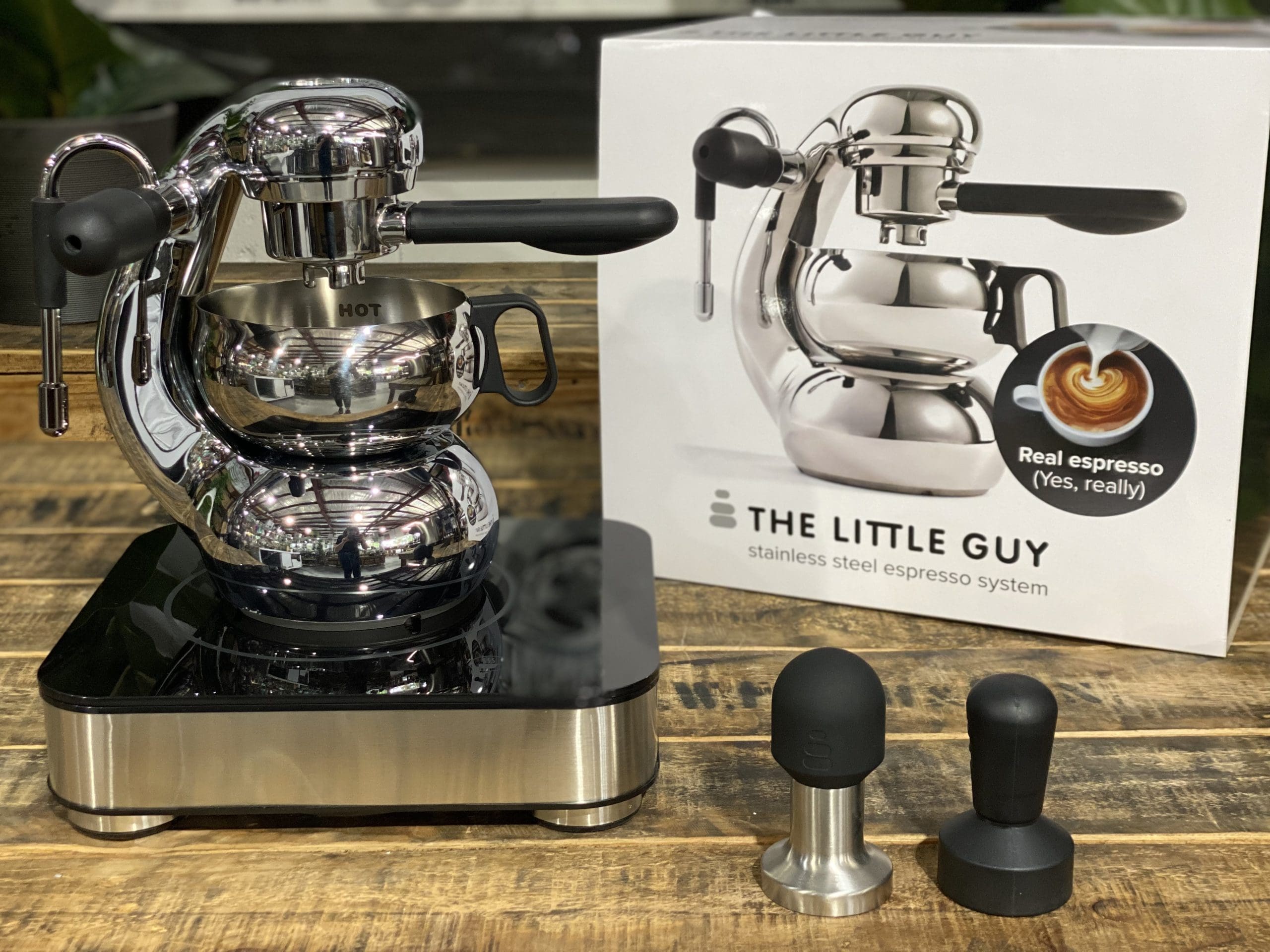 The Little Guy With Induction Base & Stainless Tamper - New