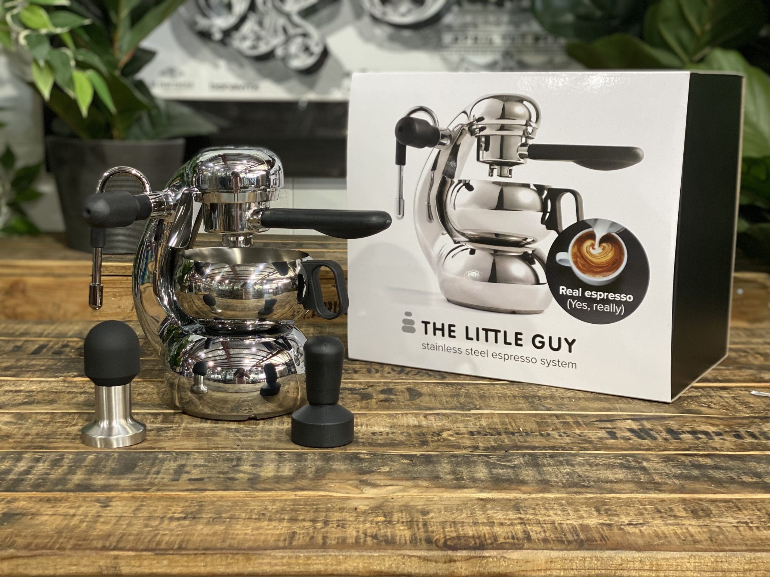 The Little Guy Stove Top with Stainless Tamper Stainless - New